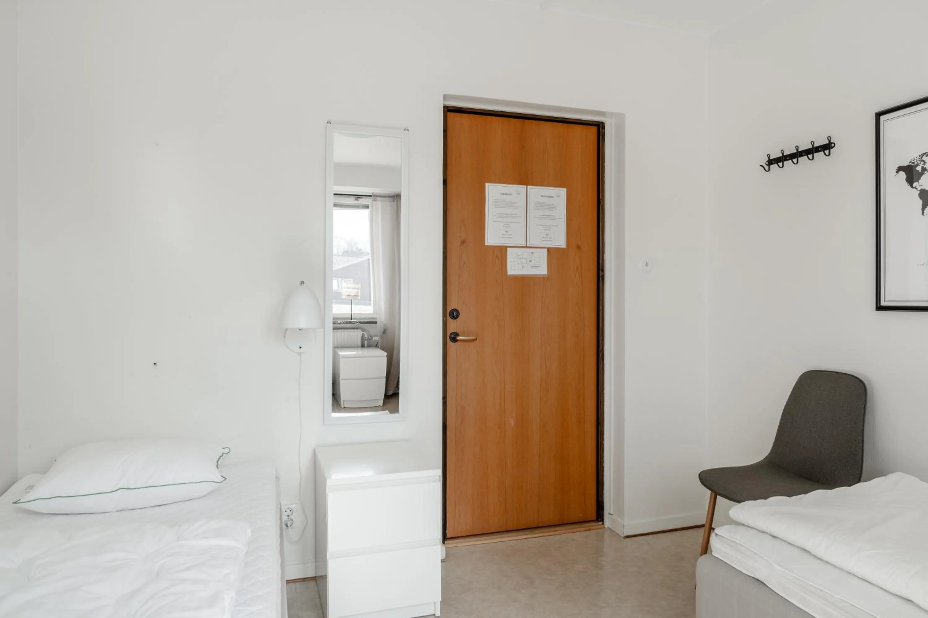 Bedroom, Bed in Saxvikens vandrarhem