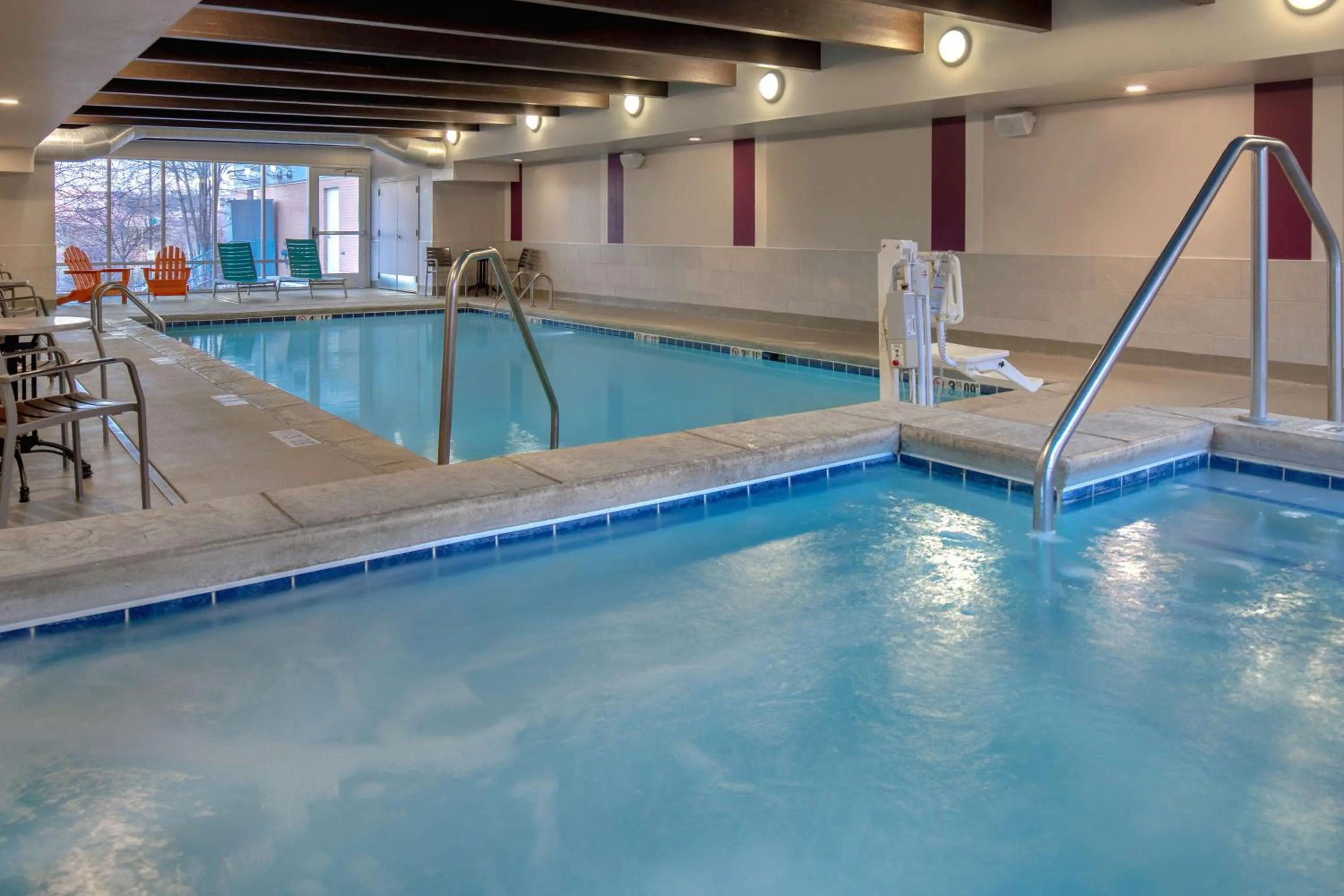 Pool view in Home2 Suites By Hilton Omaha West