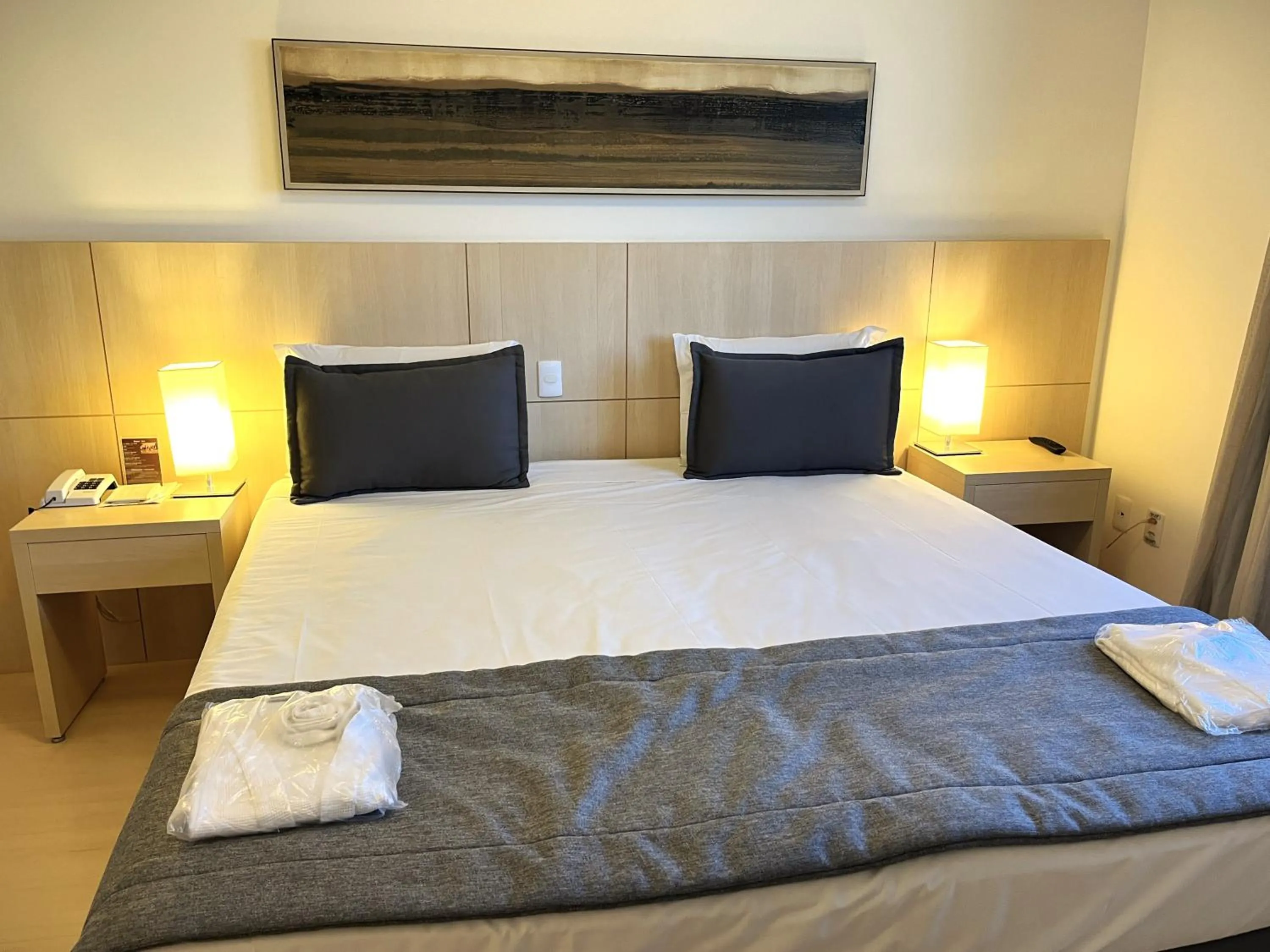 Bed in Hotel Mont Blanc Premium