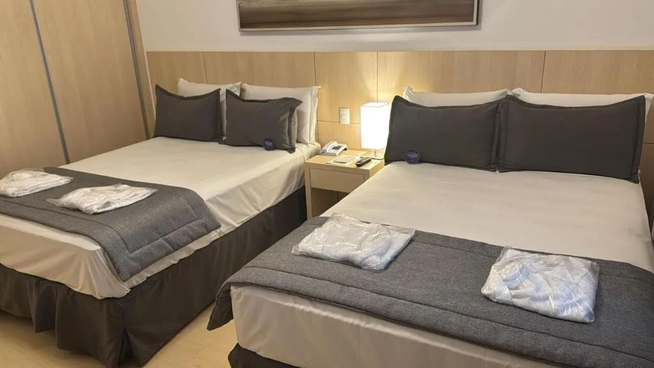 Bed in Hotel Mont Blanc Premium