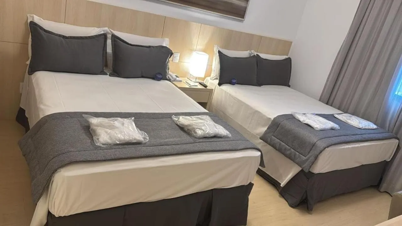 Bed in Hotel Mont Blanc Premium