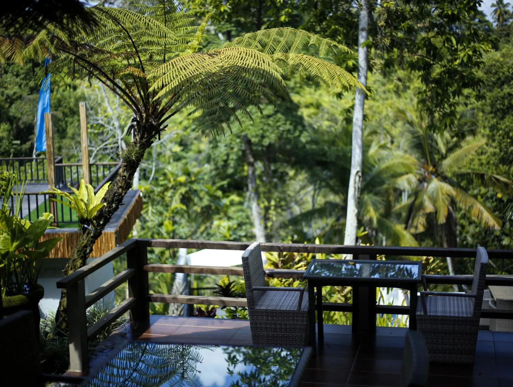 Garden view in Angsoka Bungalow