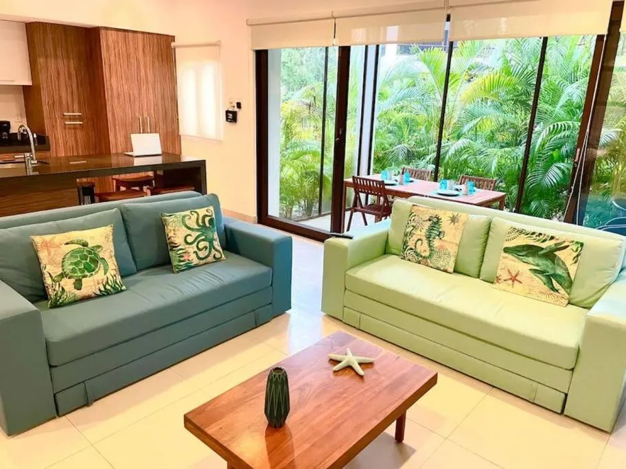 Living room in Luxury Apartment with M Benz and & Driver Included