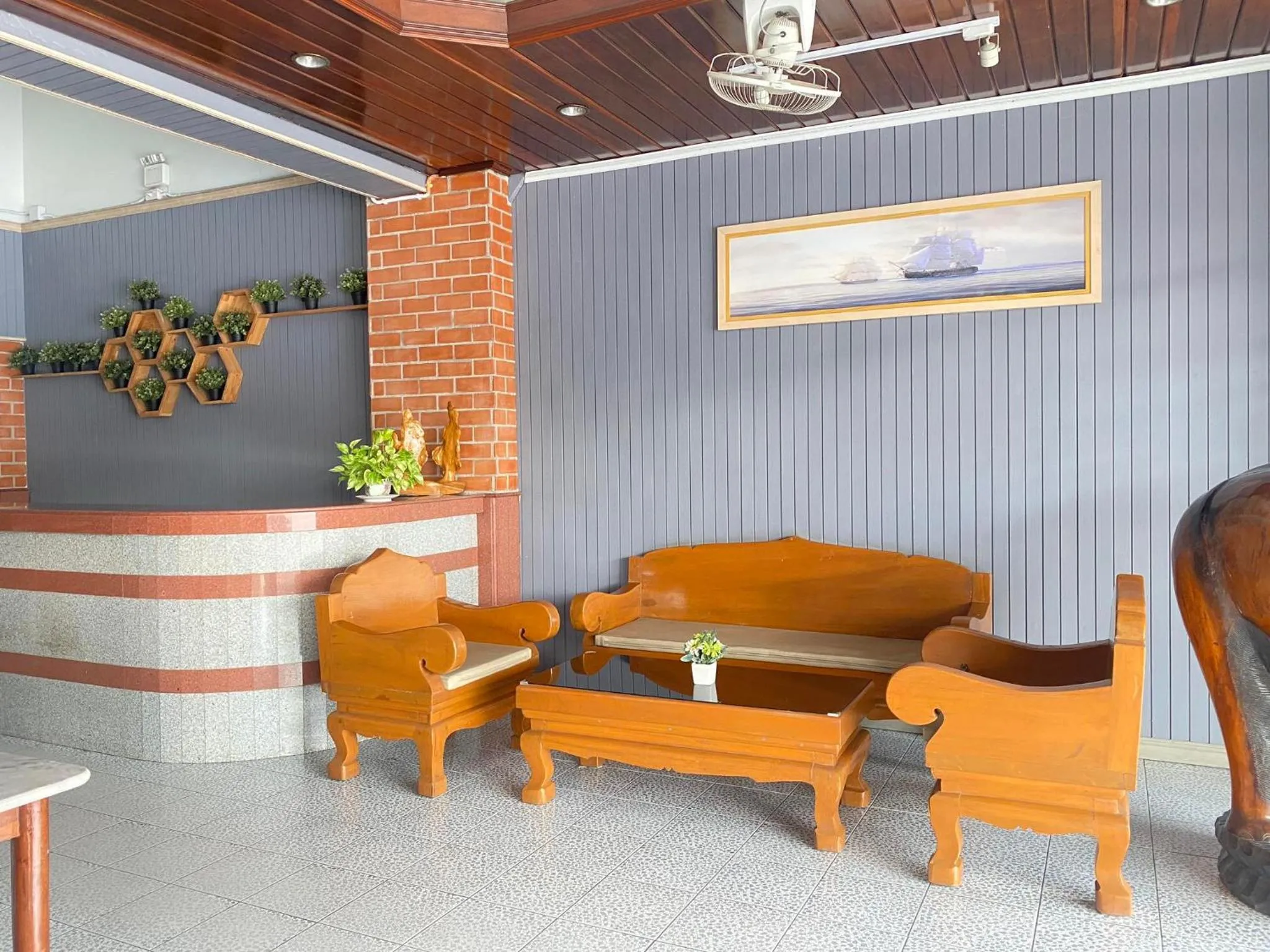 Communal lounge/ TV room in Citi Place Hotel ซิตี้ เพลส