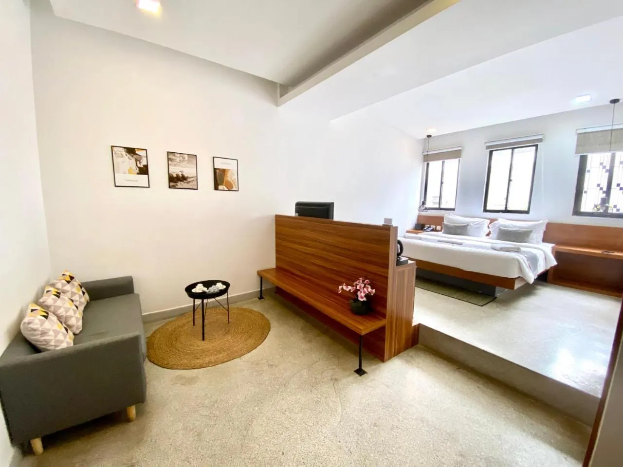 Bed in Bopha Bassac Boutique Hotel