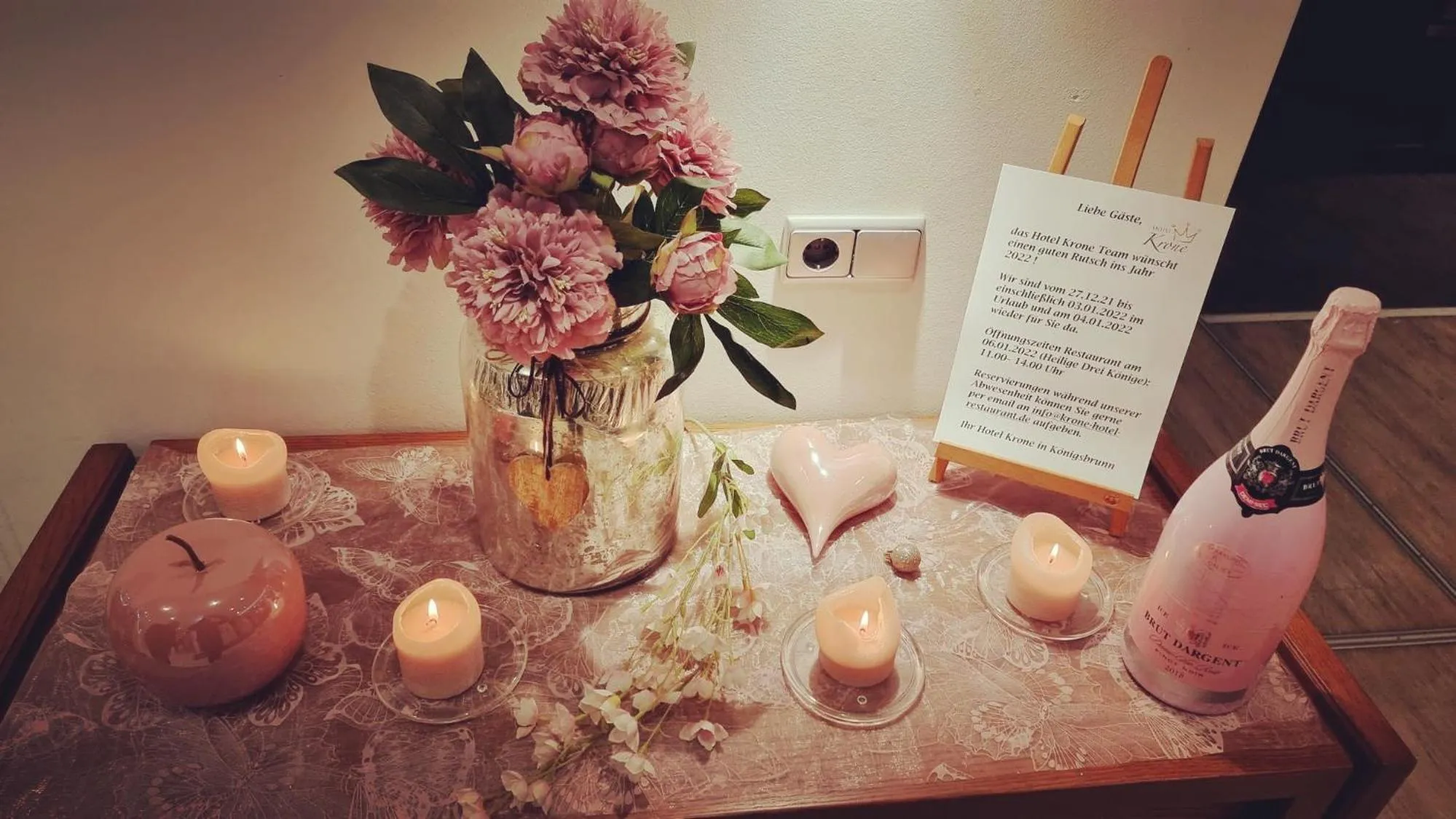 Lobby or reception in Hotel Krone