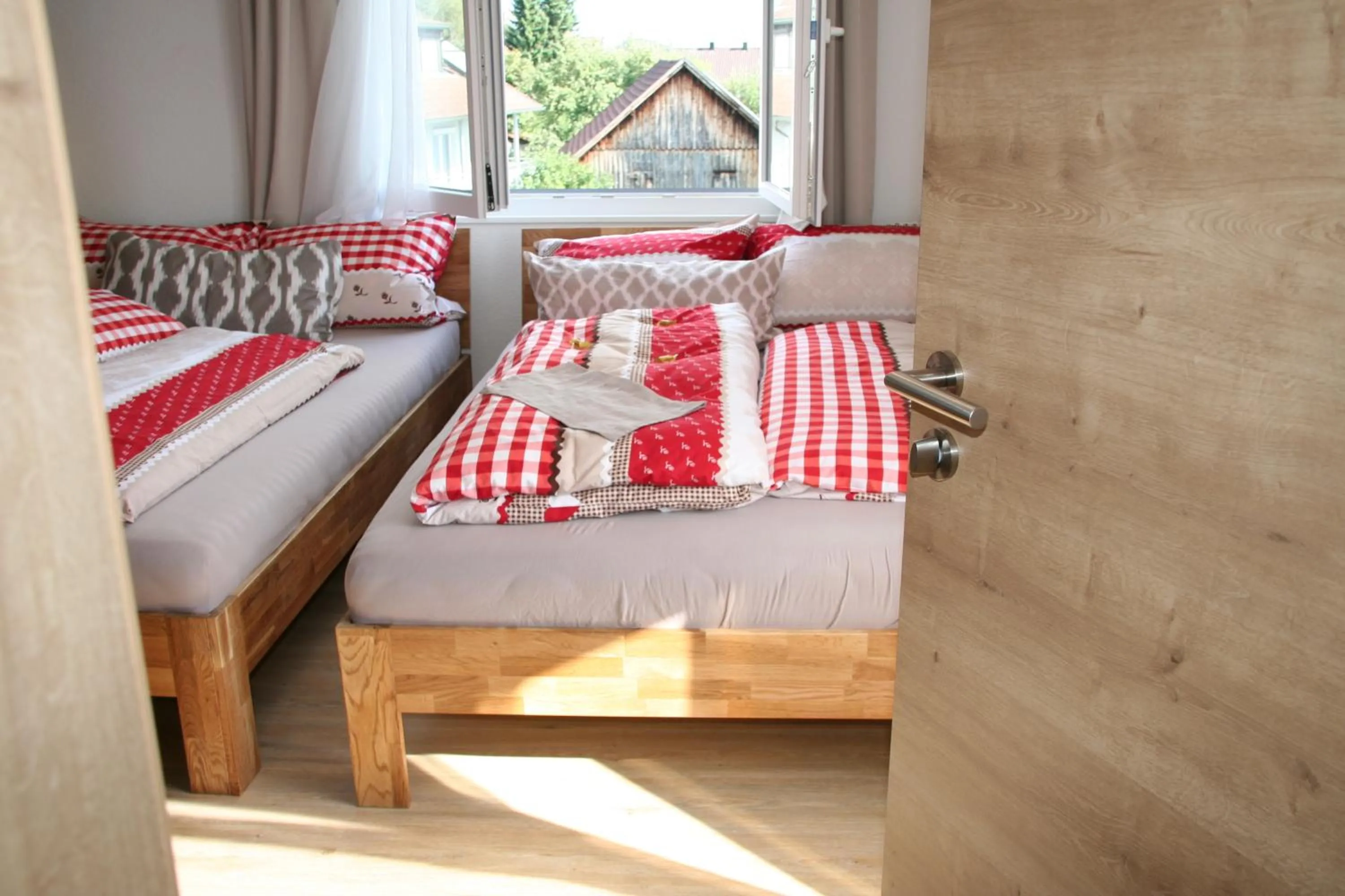 Bed in Adam & Eva Gasthof Paradies mit Hotel