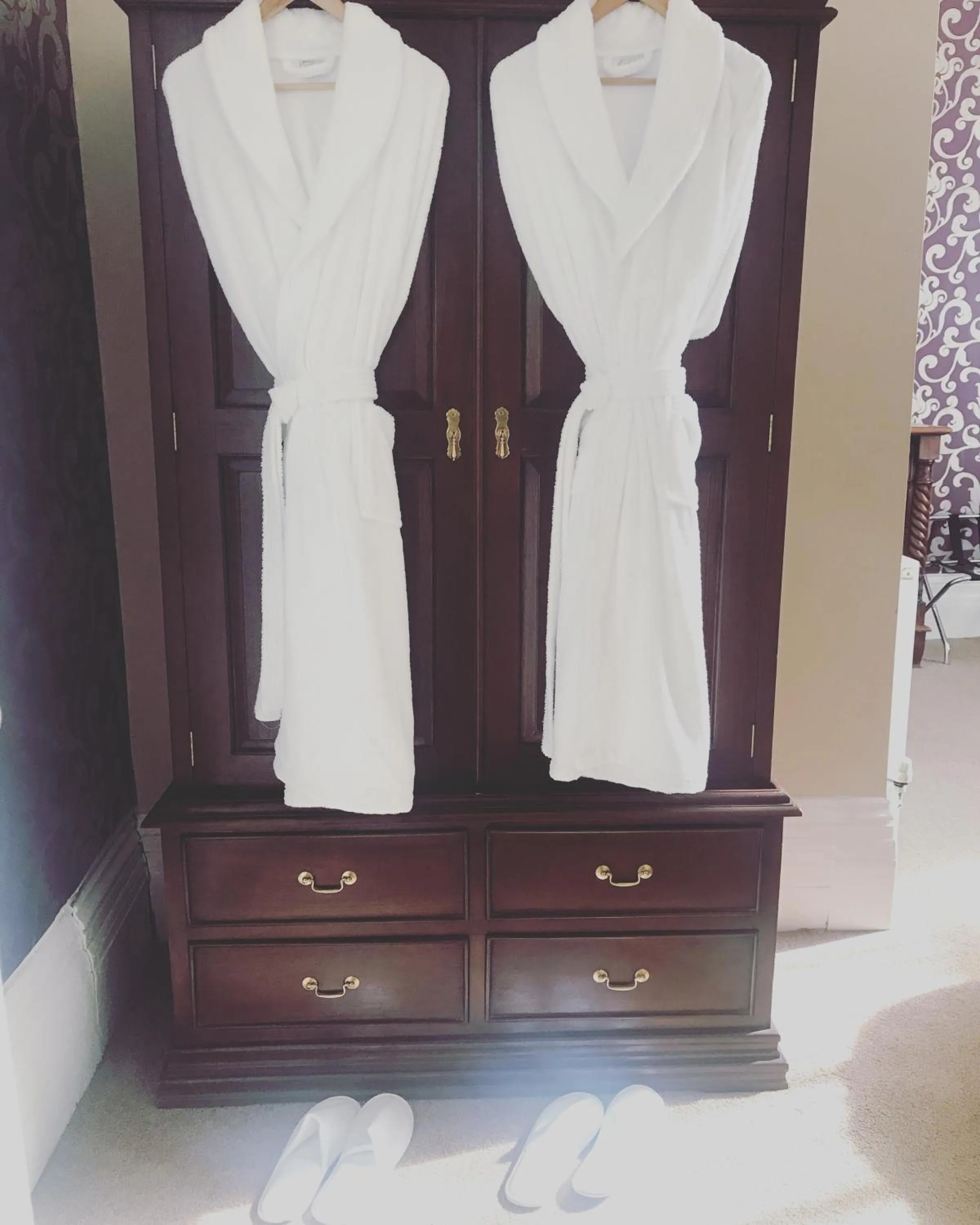 wardrobe in Clarence Court Hotel