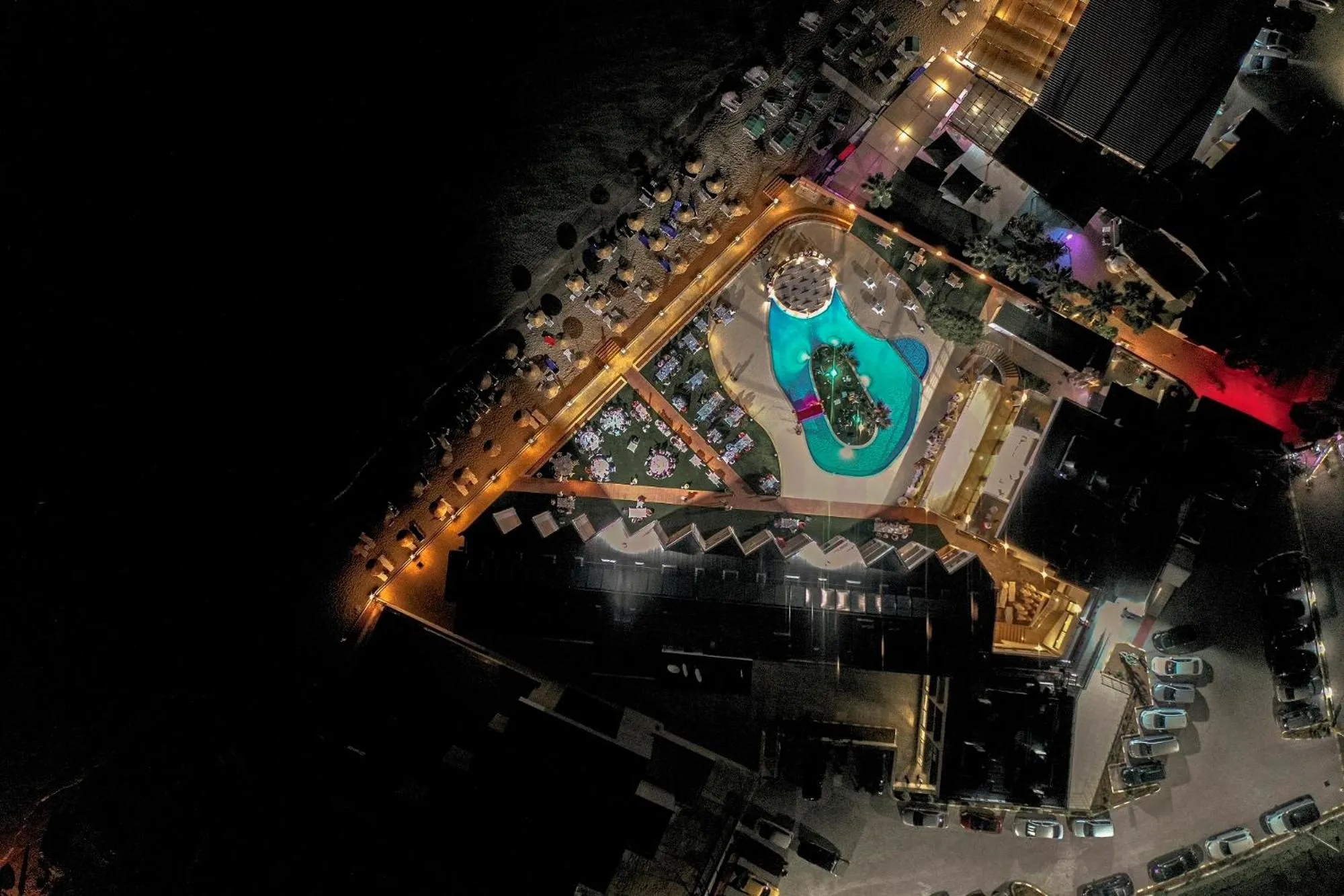 Bird's eye view in Mimoza Beach Hotel