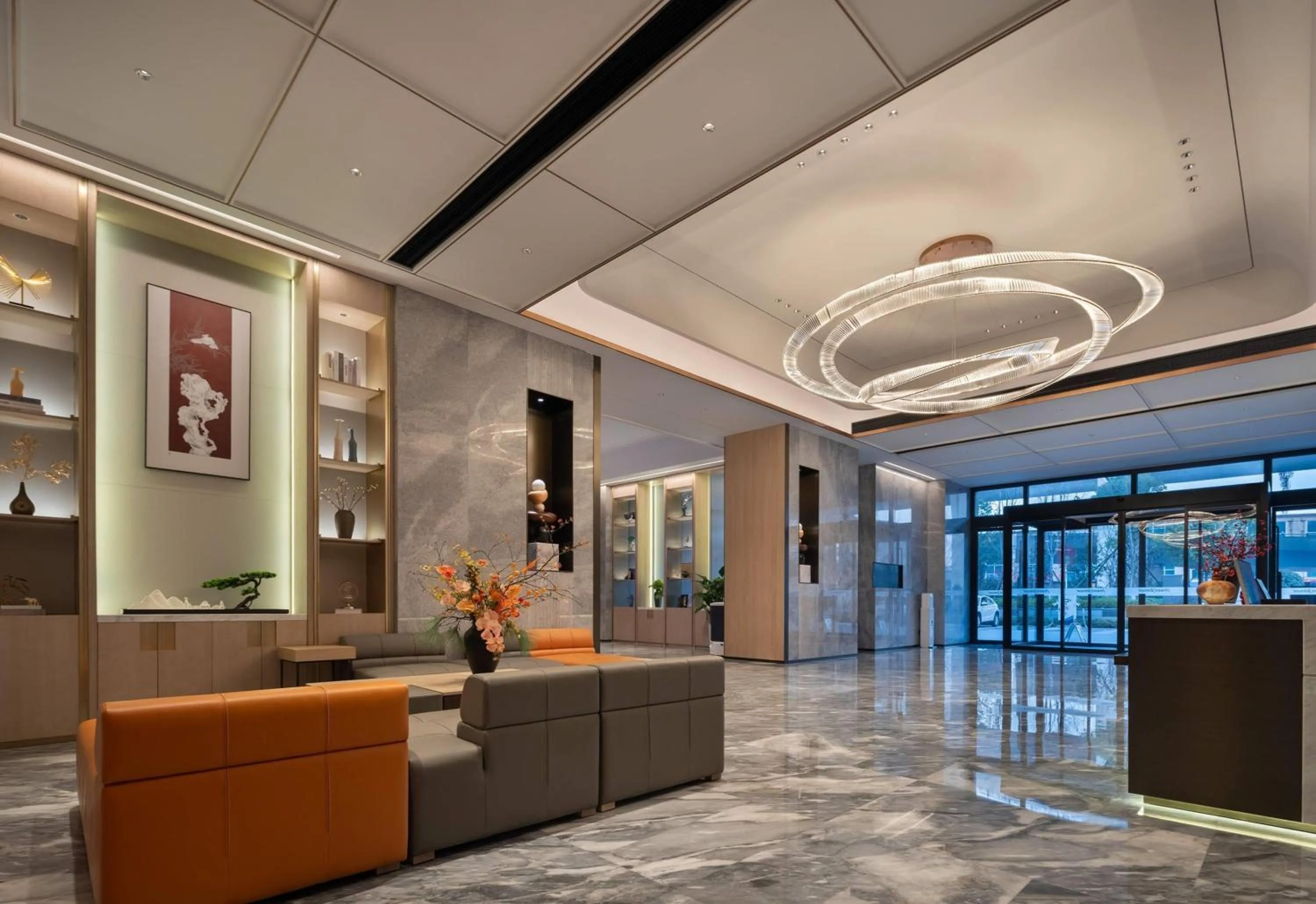 Lobby or reception in Howard Johnson Airport Hotel Changsha