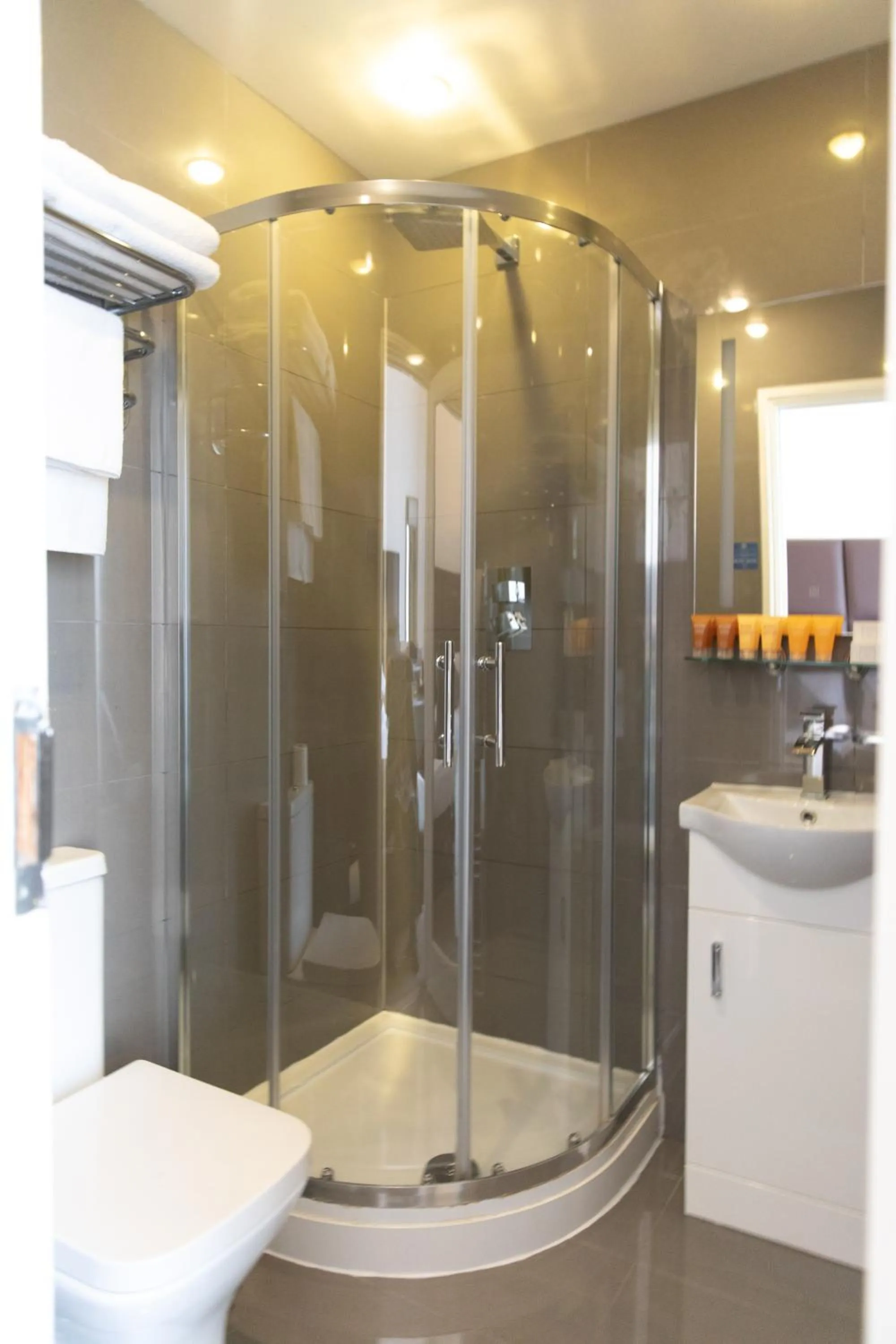 Shower in Duke Of Leinster Hotel