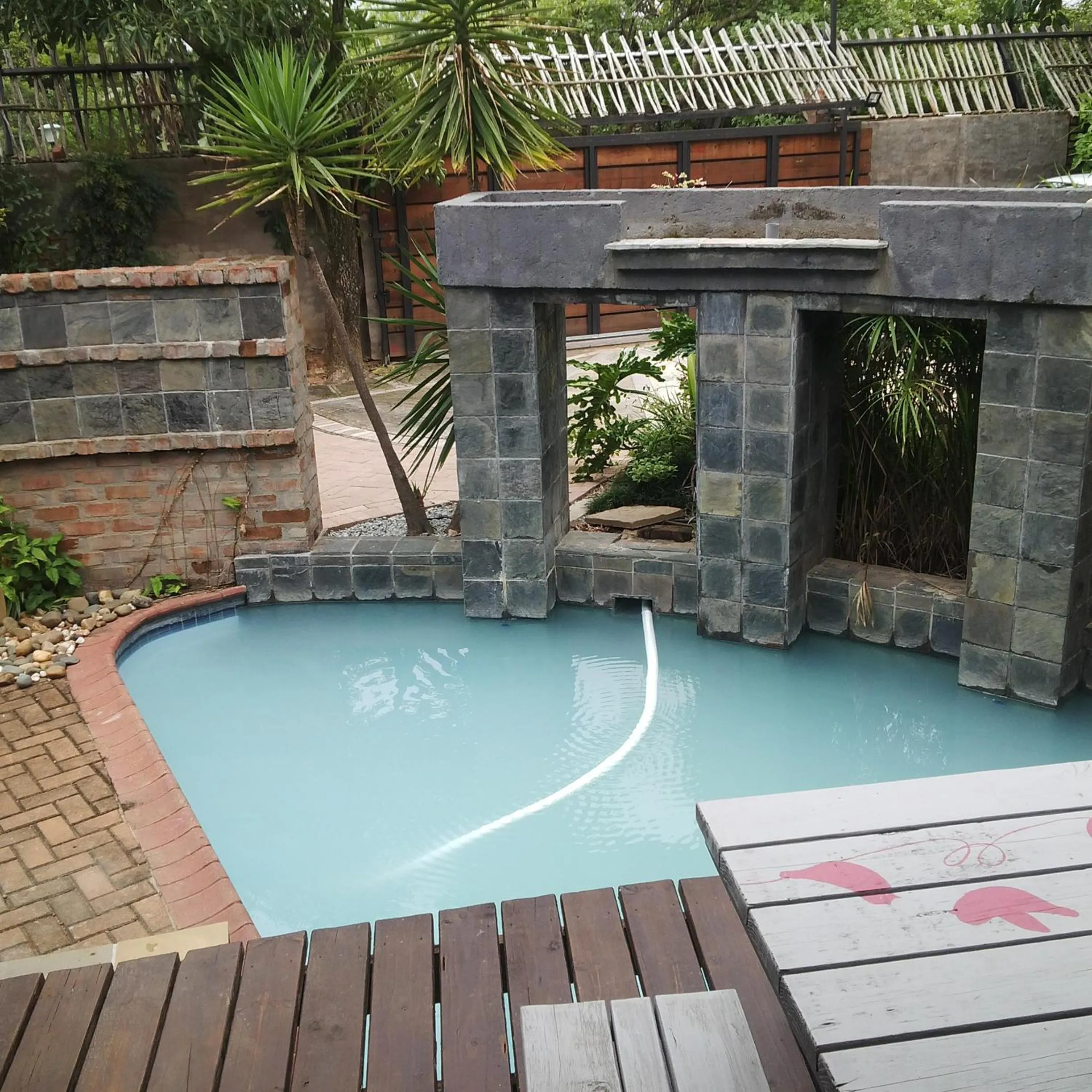 Swimming pool in Zebrina Guest House