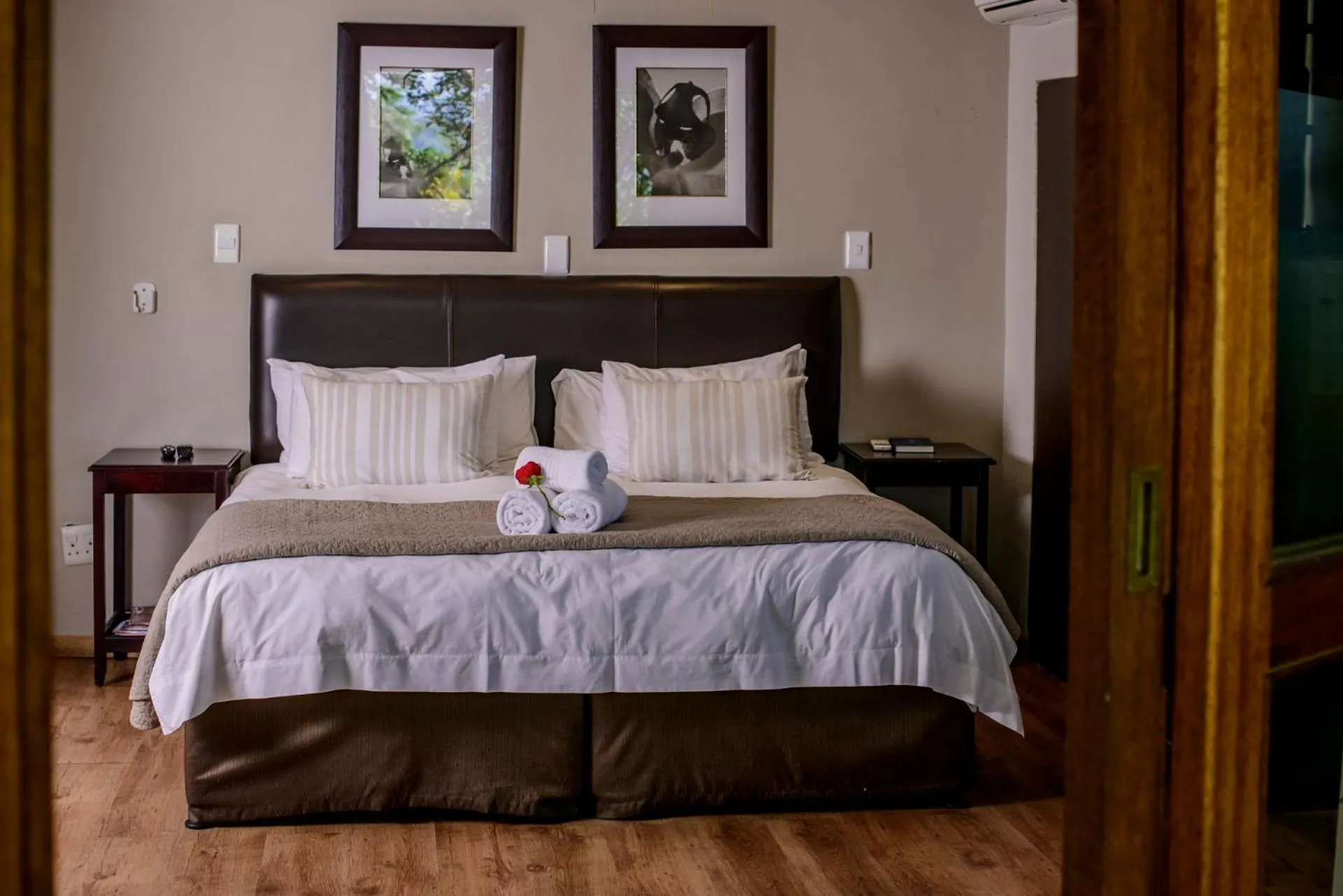 Bed in Zebrina Guest House