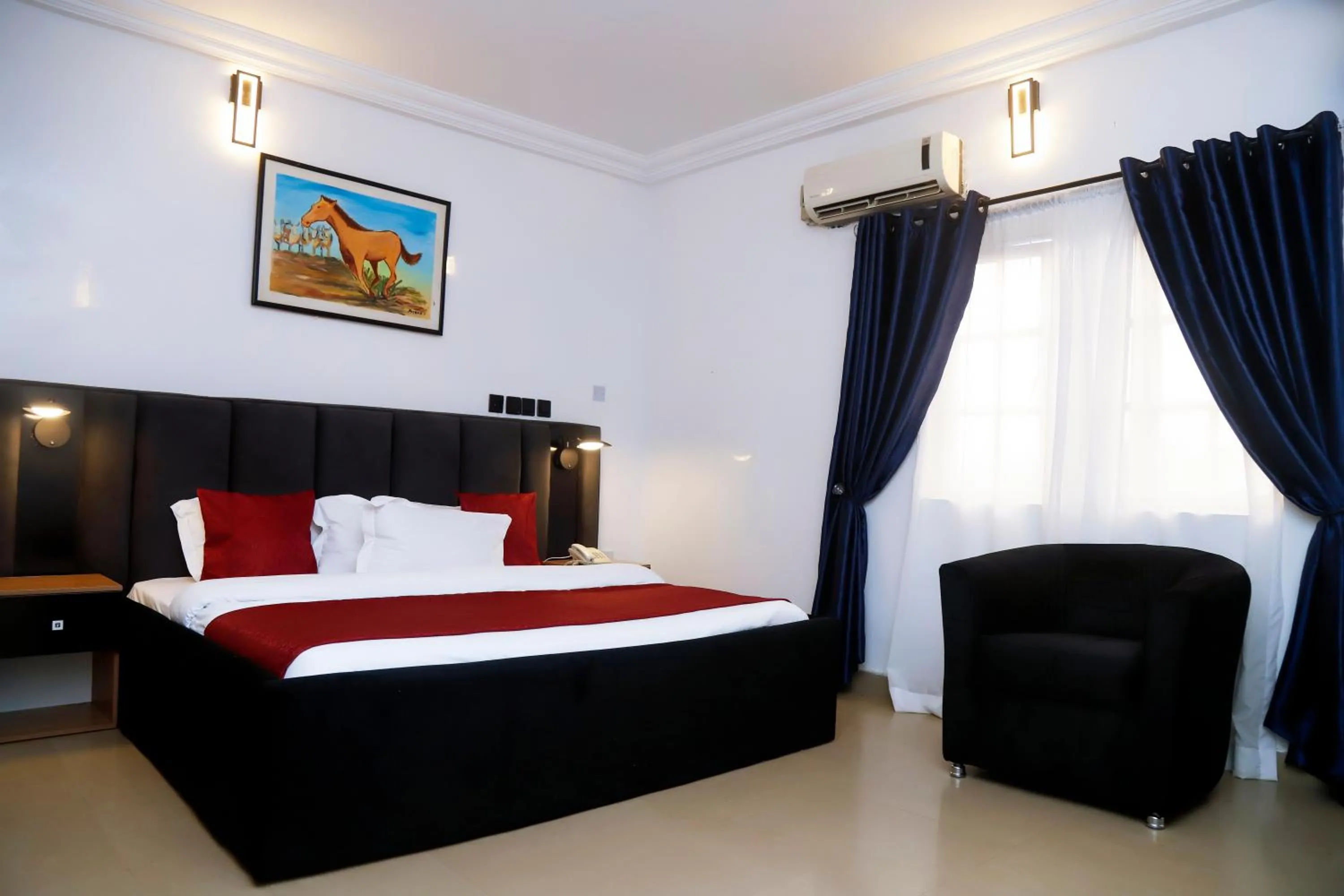 Bed in Western Dreams Hotel