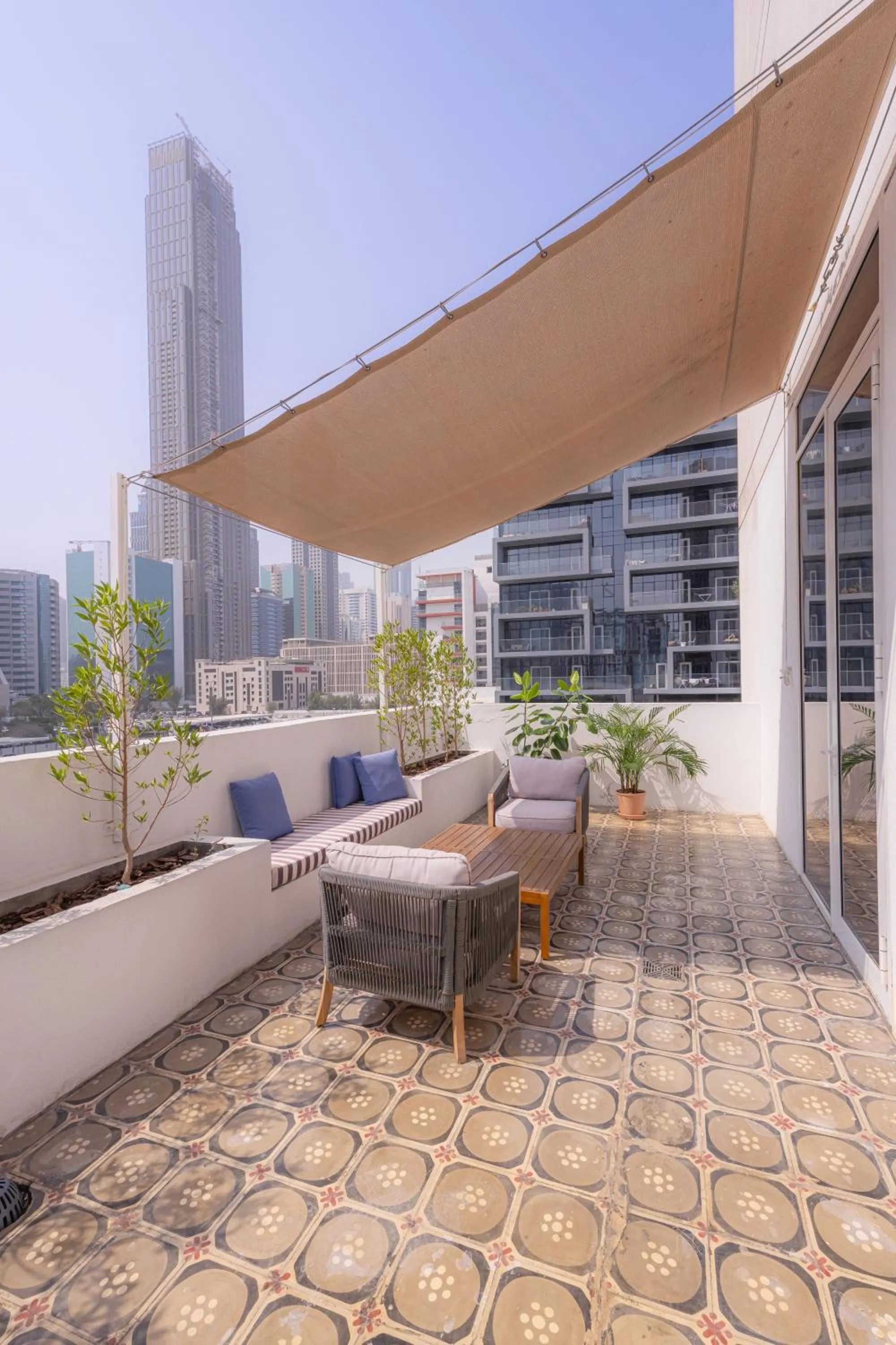 Balcony/Terrace in Shada Hotel Dubai - فندق شدا دبي