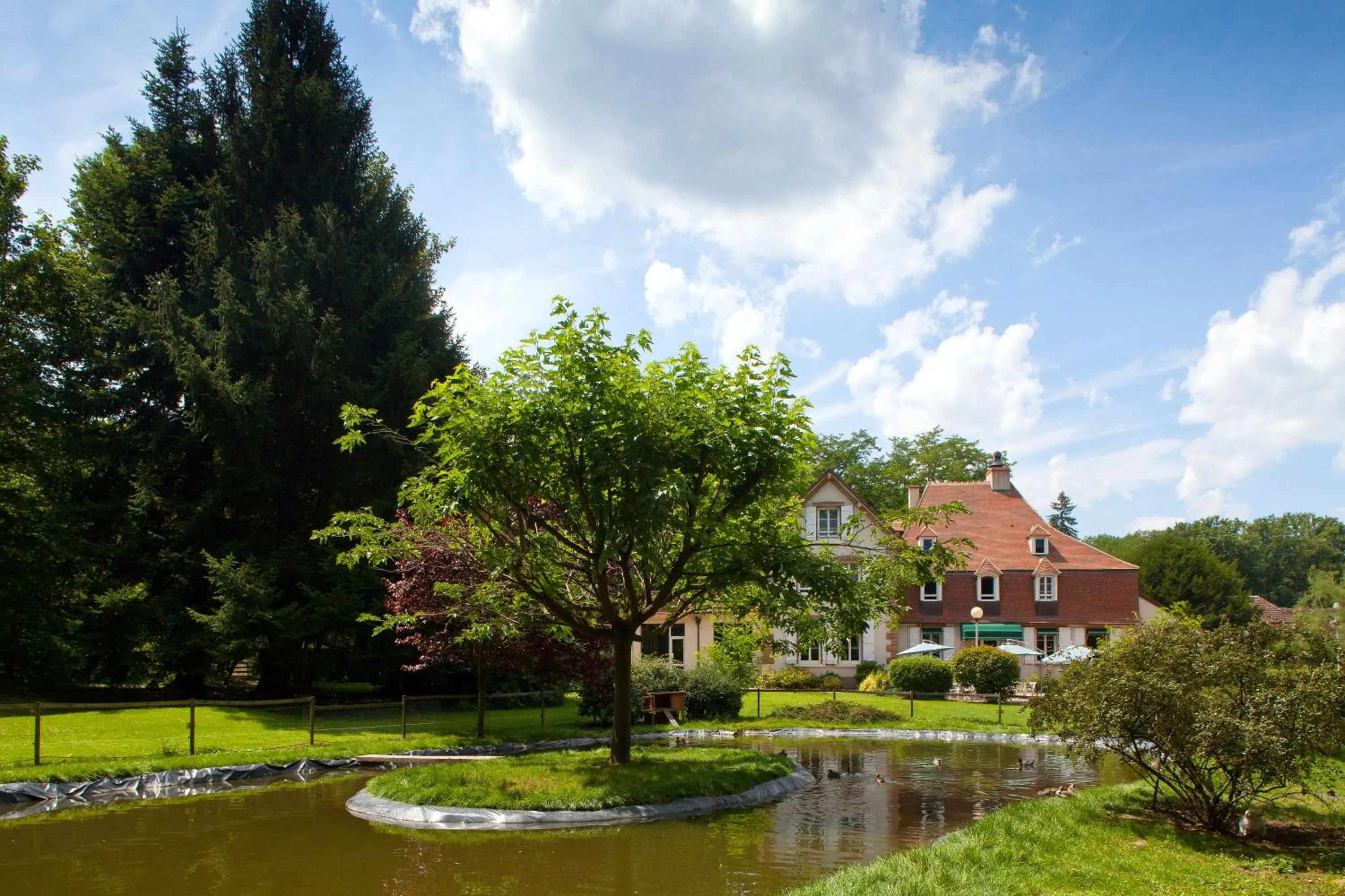 Garden view in Le Tronçais
