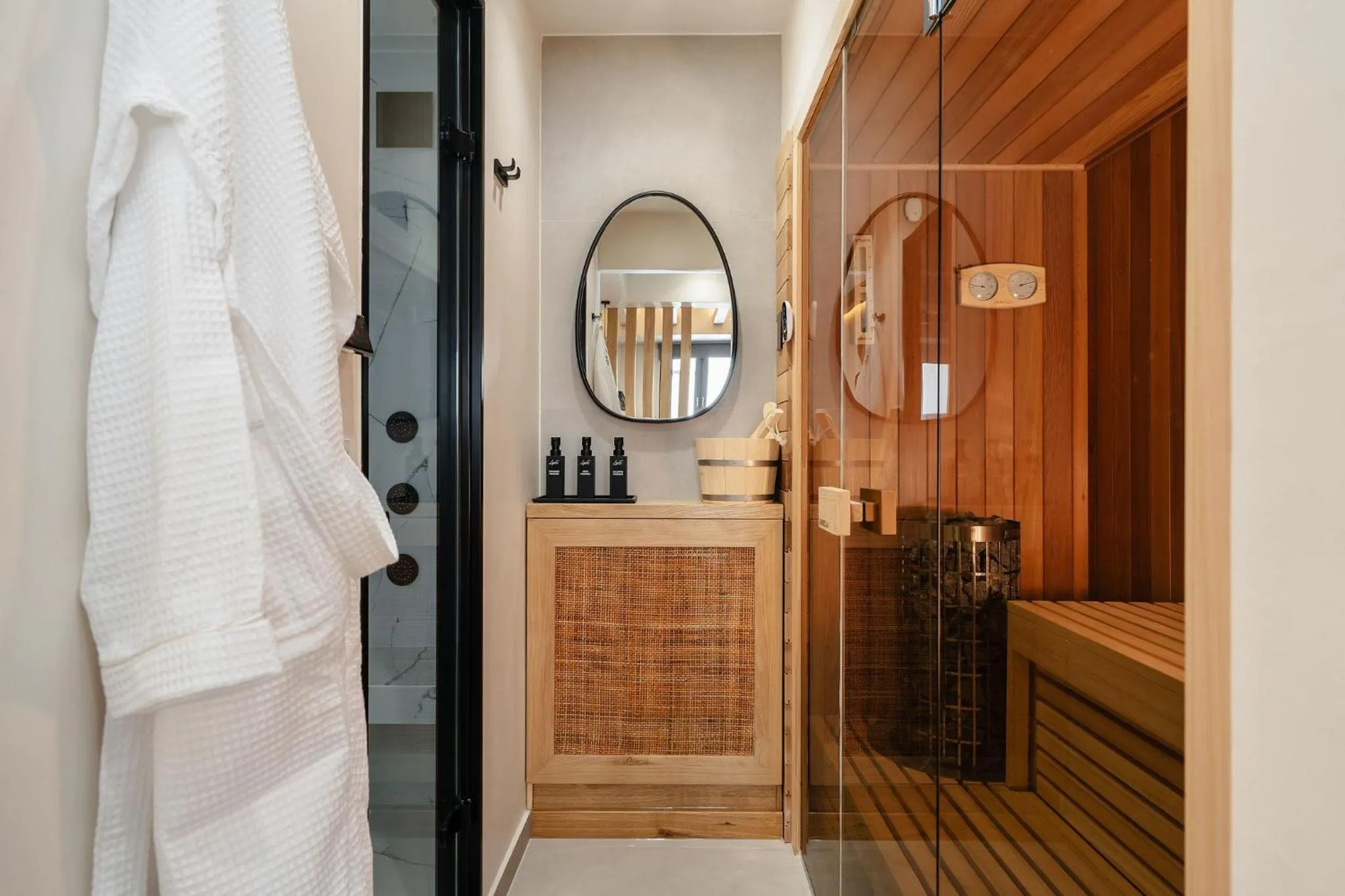 Sauna in Legato Spa Suites