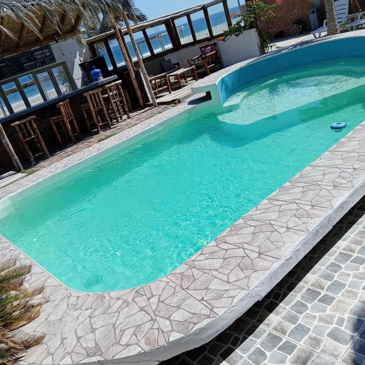 Pool view in Hotel Puerto Antiguo