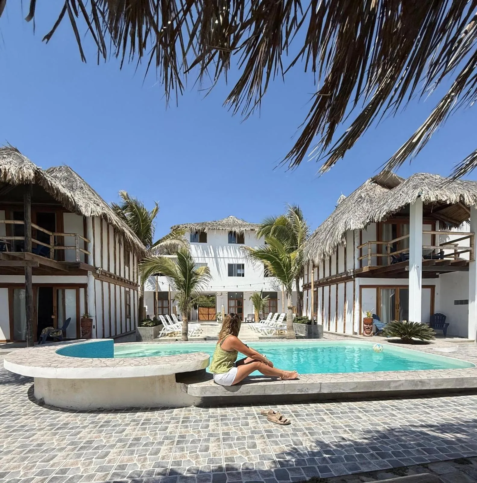 Pool view in Hotel Puerto Antiguo