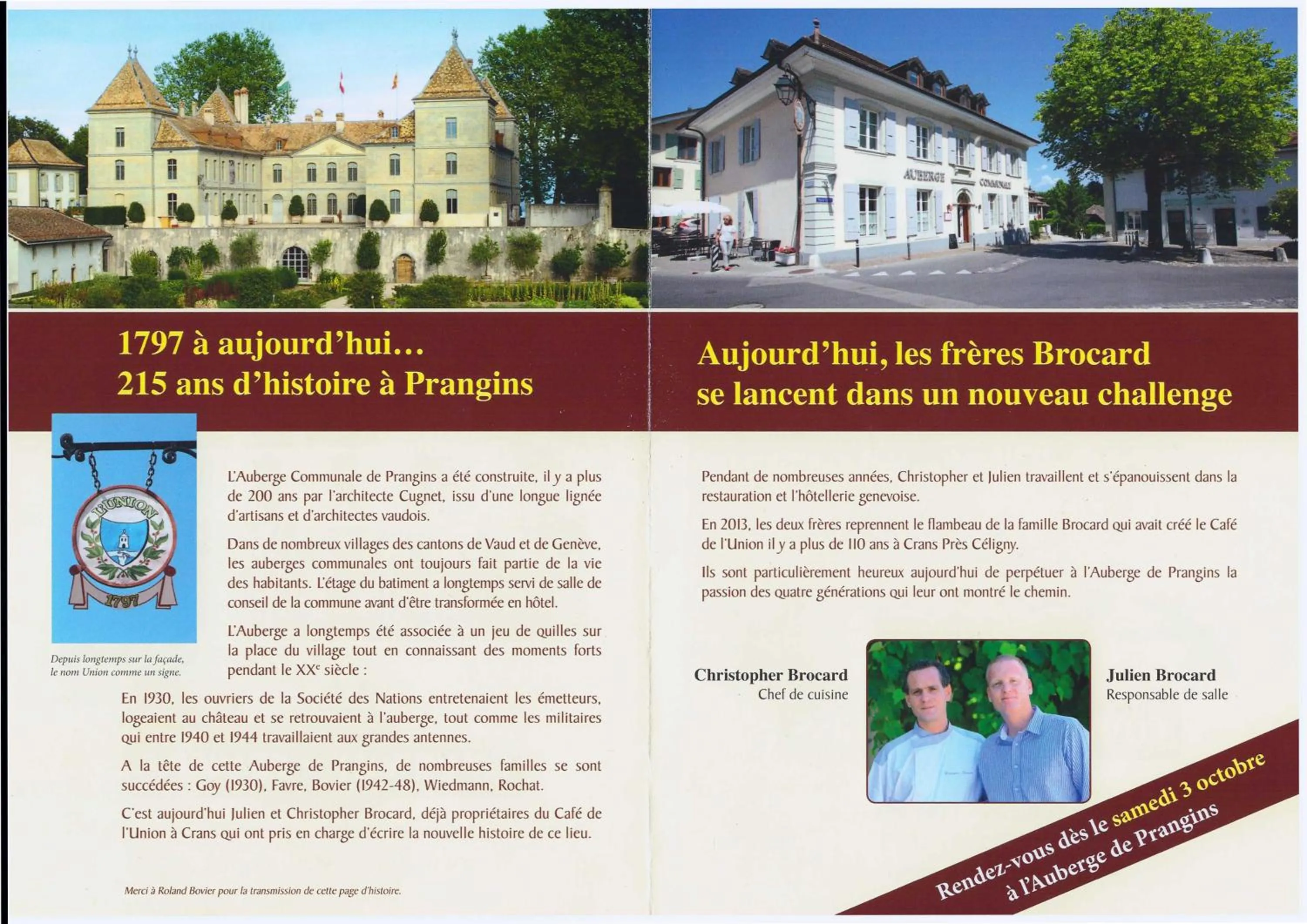 Property building in Auberge de Prangins
