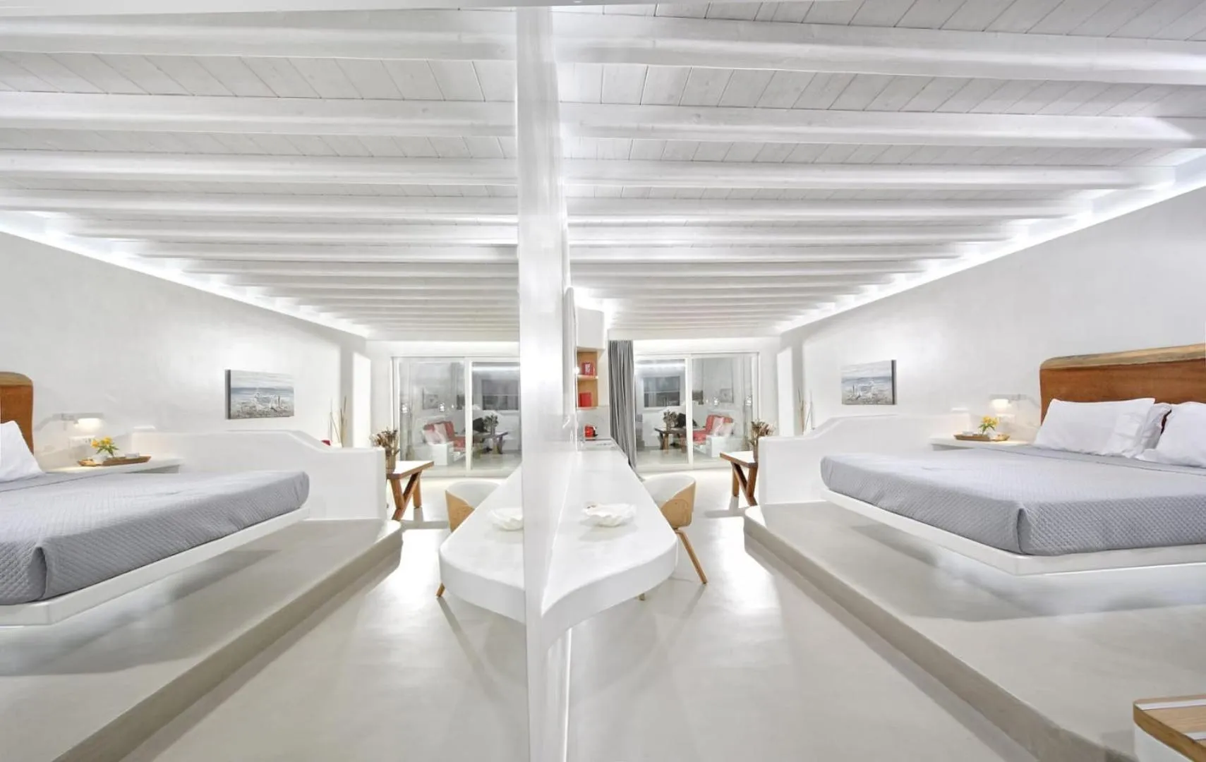 Bedroom, Bed in AC Village Christoulis