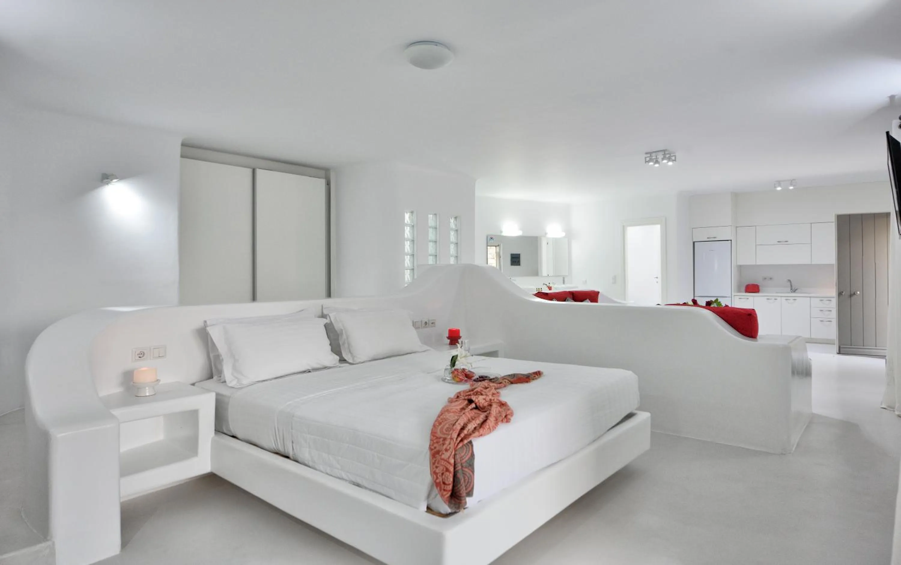 Bedroom, Bed in AC Village Christoulis