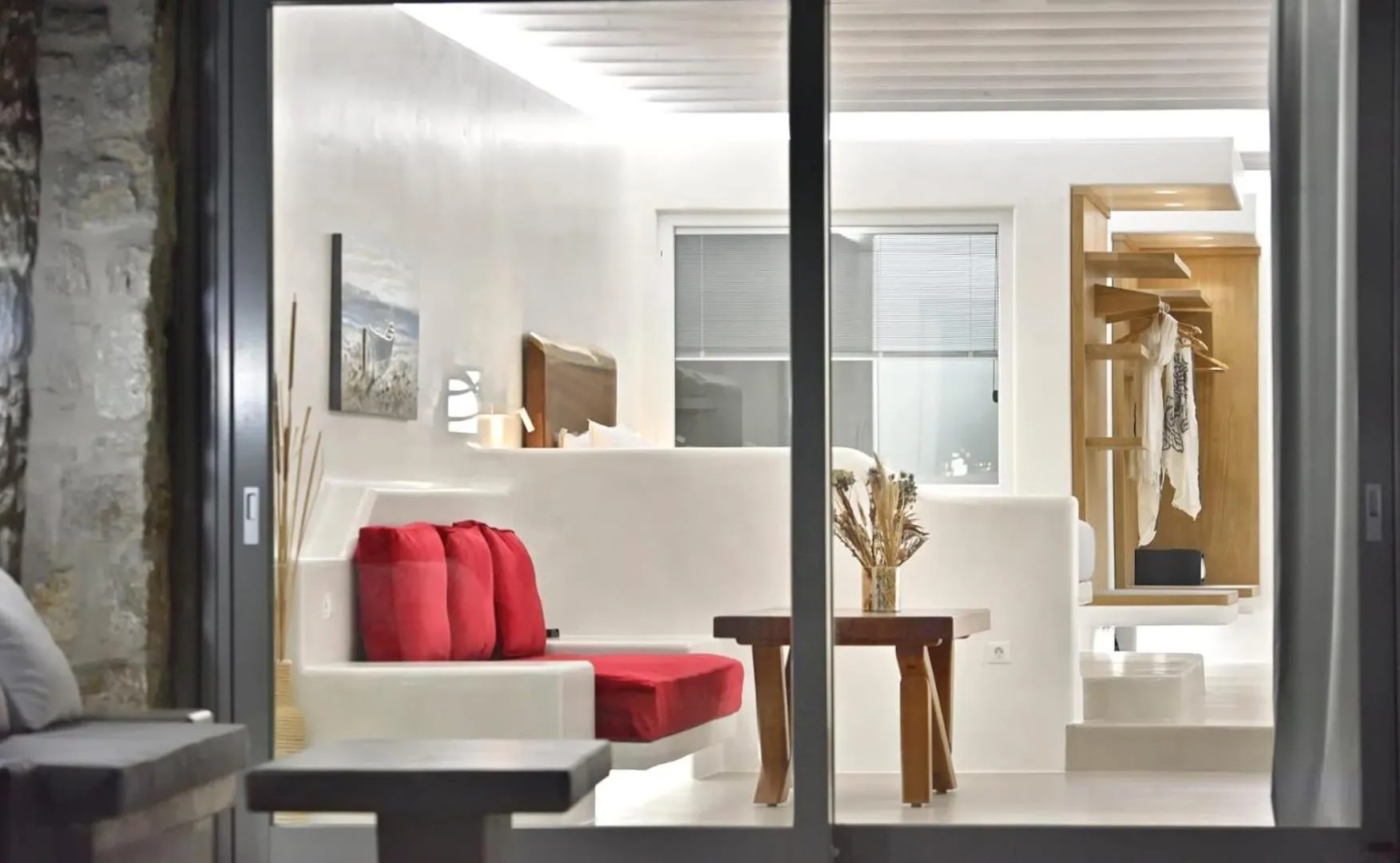 Seating area in AC Village Christoulis