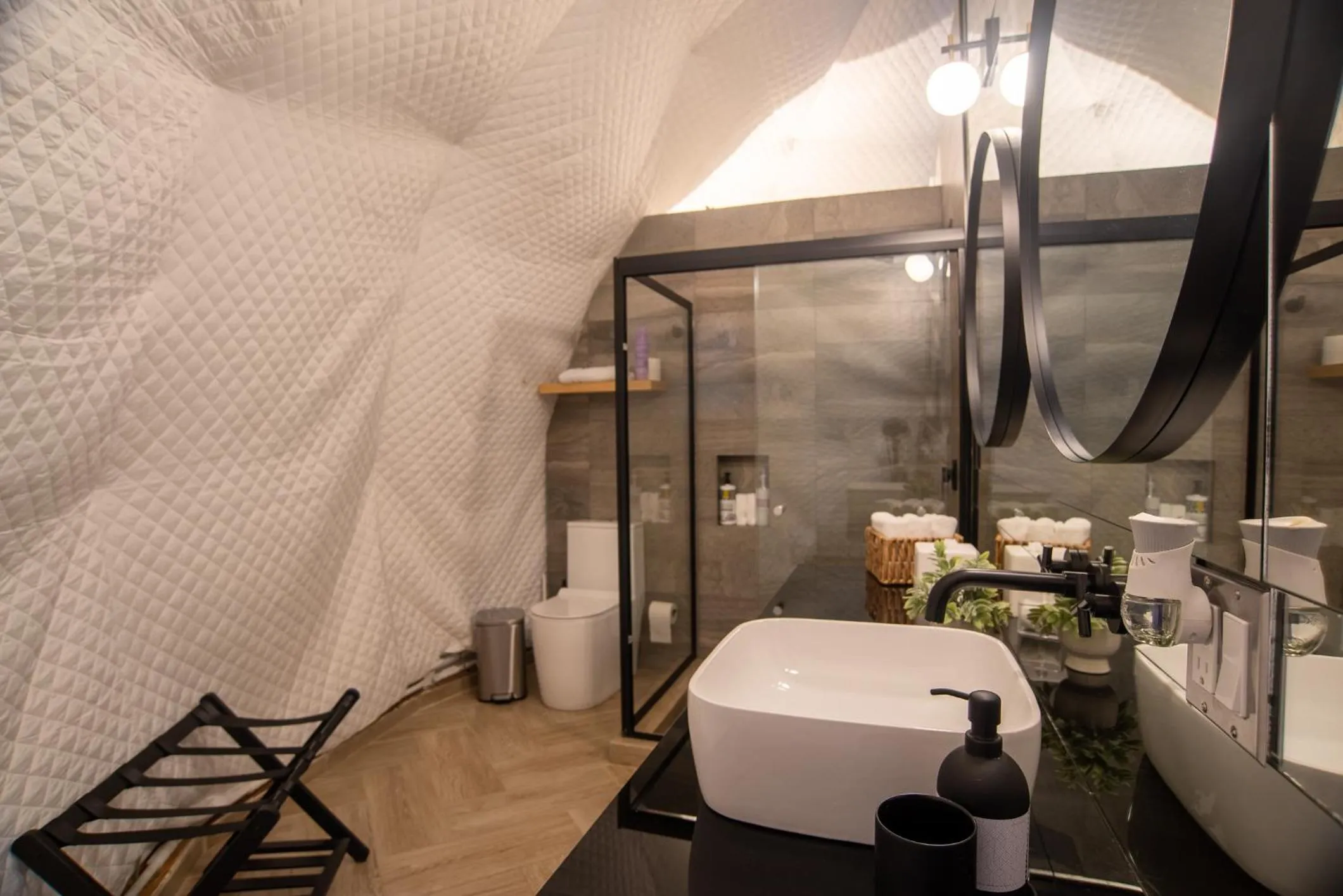 Bathroom in Cúpulas Del Valle by Villa De La Rosa