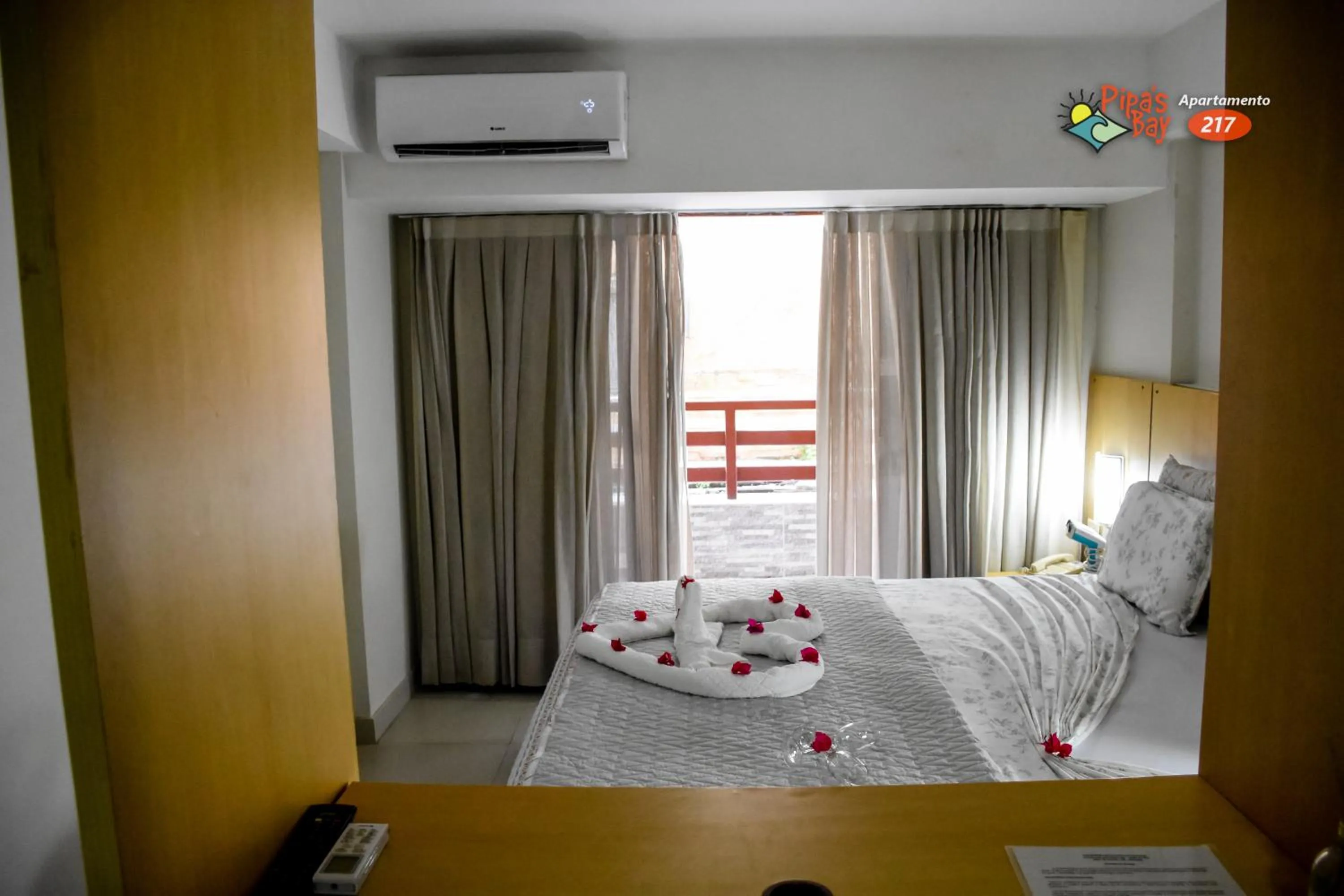 Bed in Flat no UNICO HOTEL BEIRA MAR Pipas Bay 217