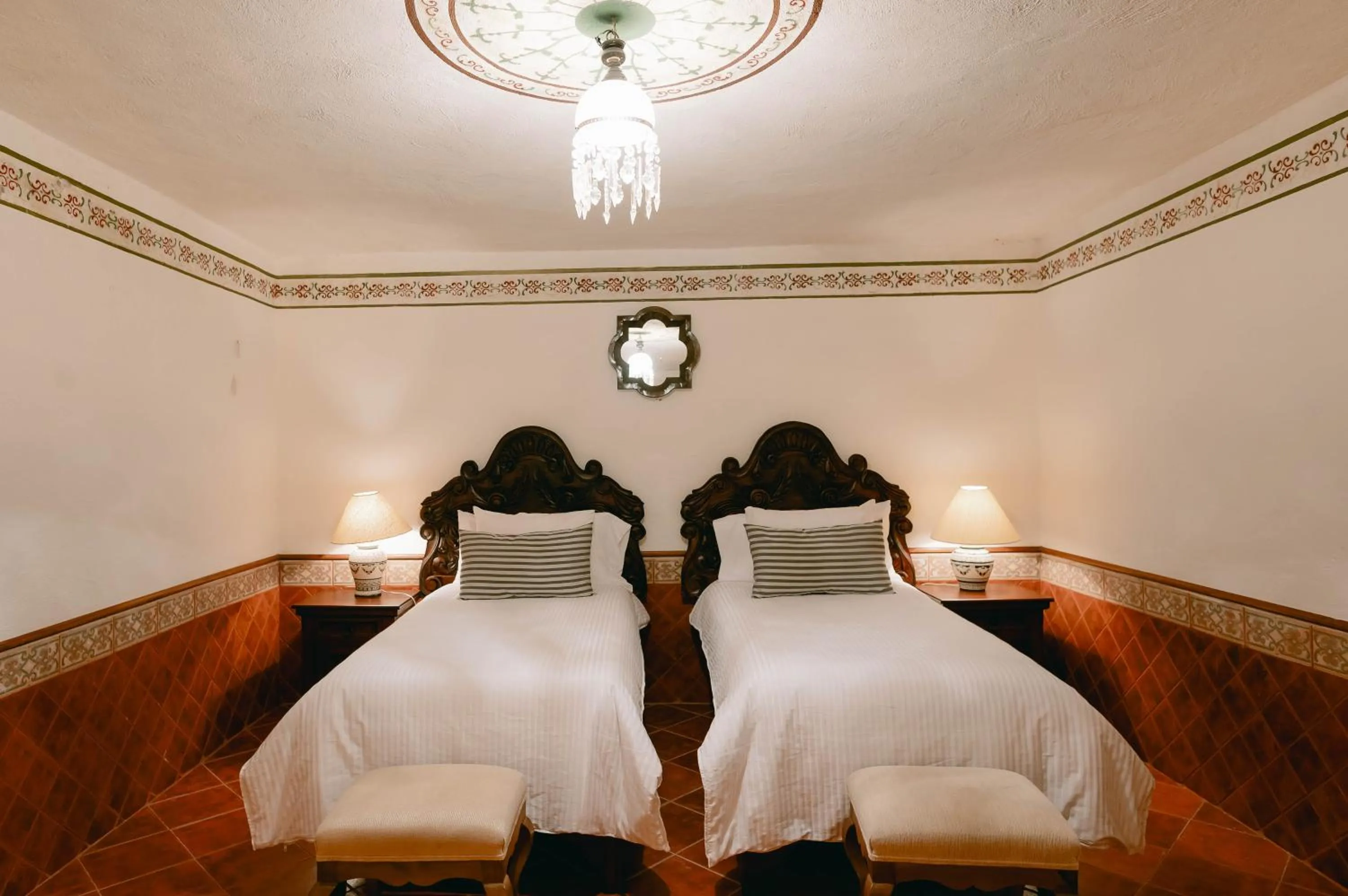 Bed in Hotel Hacienda La Cieneguita