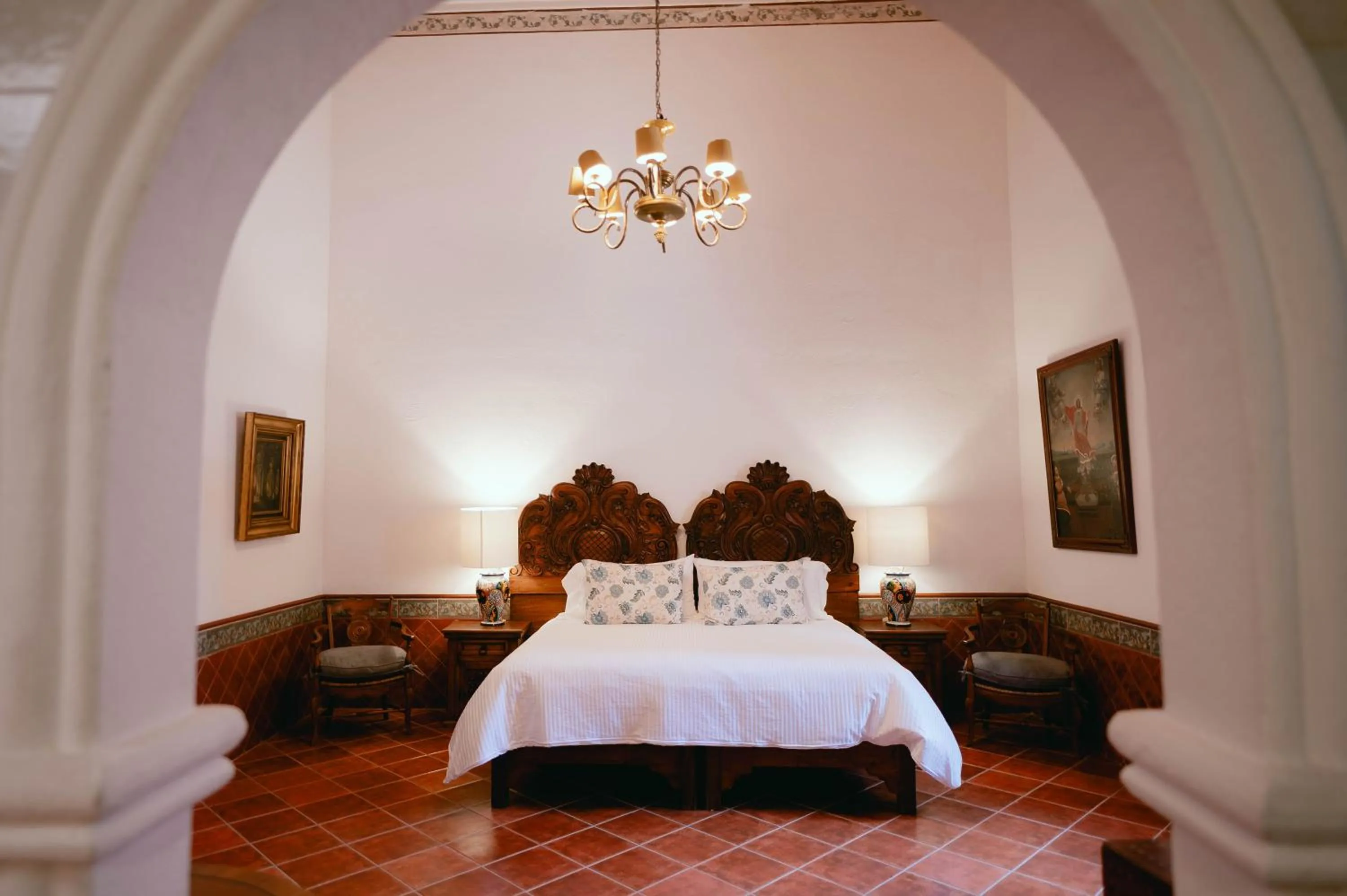 Bed in Hotel Hacienda La Cieneguita