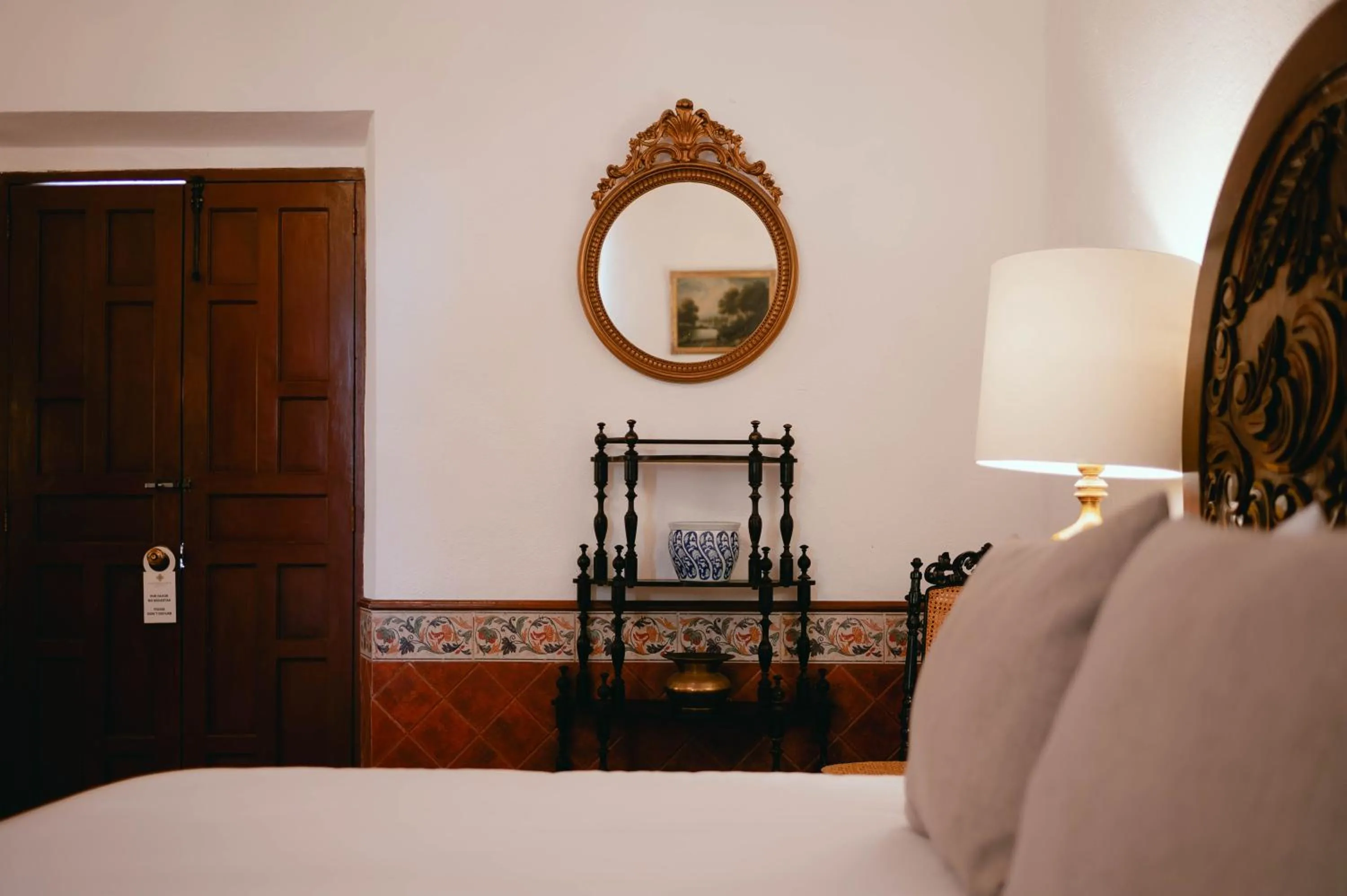 Bed in Hotel Hacienda La Cieneguita