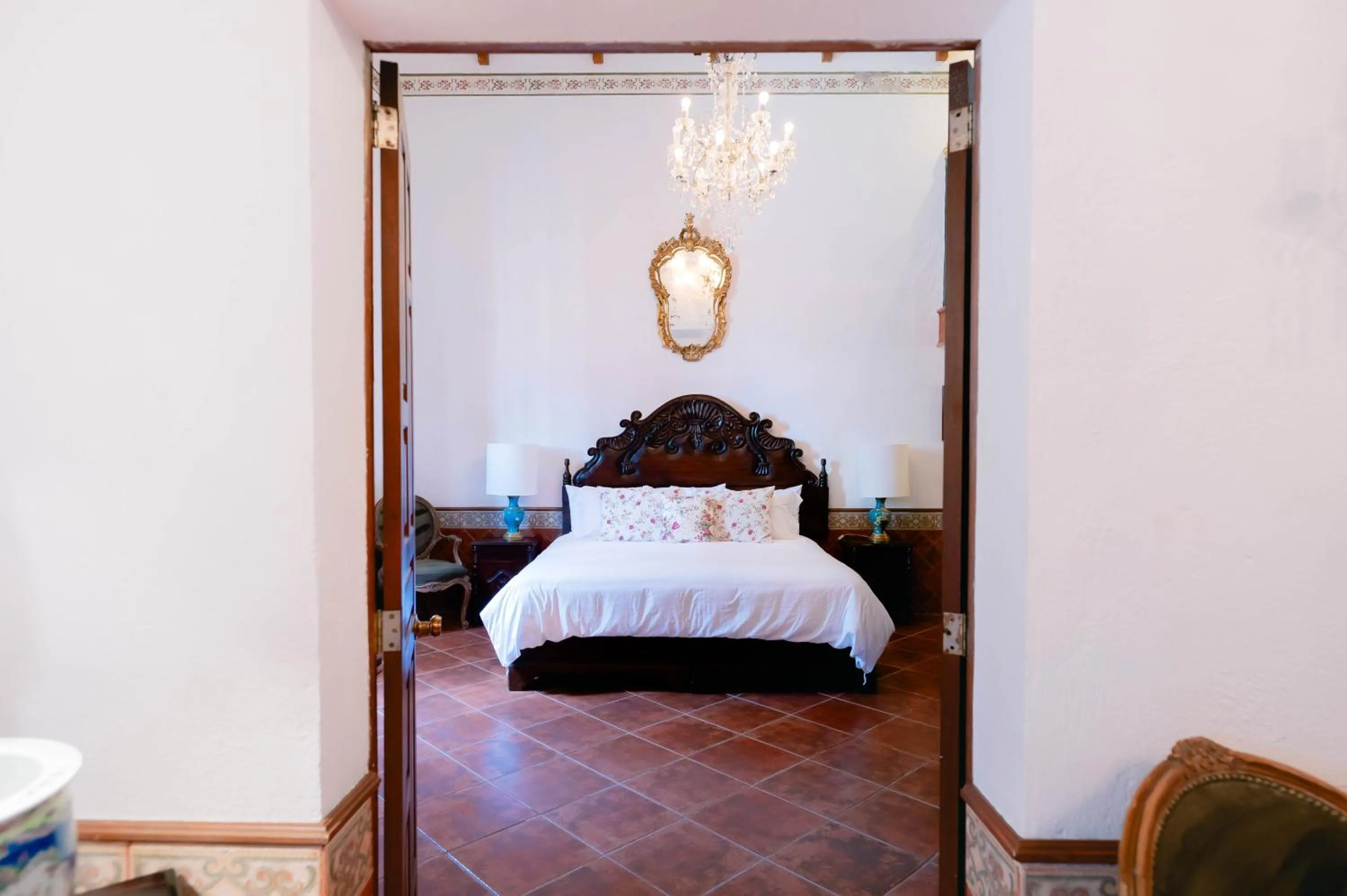 Bed in Hotel Hacienda La Cieneguita