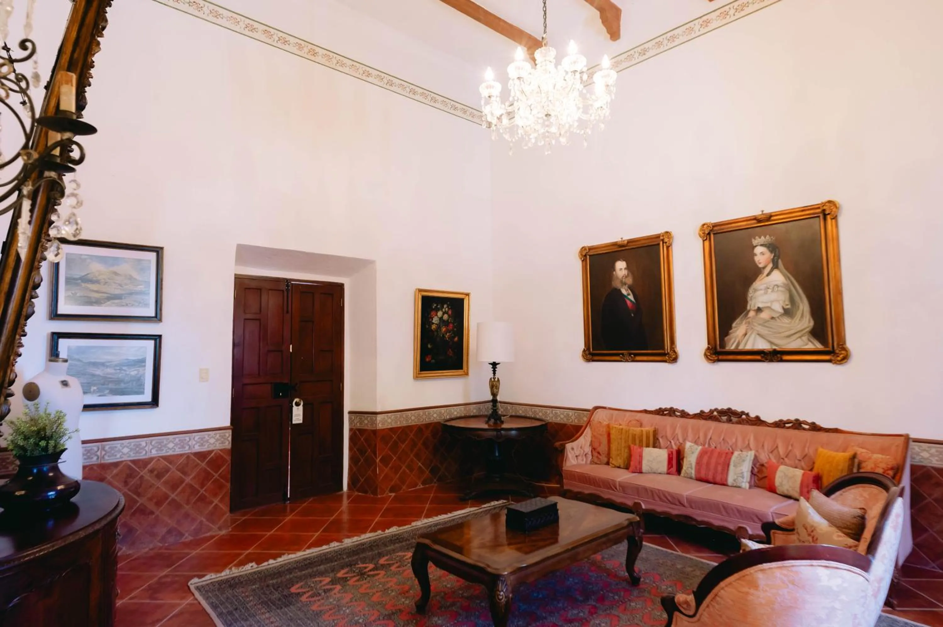 Seating area in Hotel Hacienda La Cieneguita