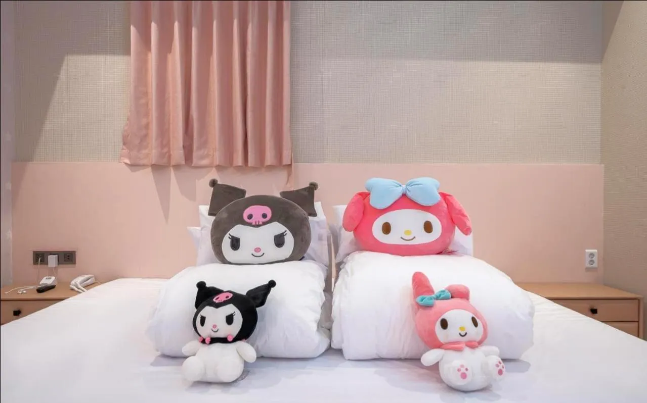 Bed in Jangyu Almond Kids Hotel