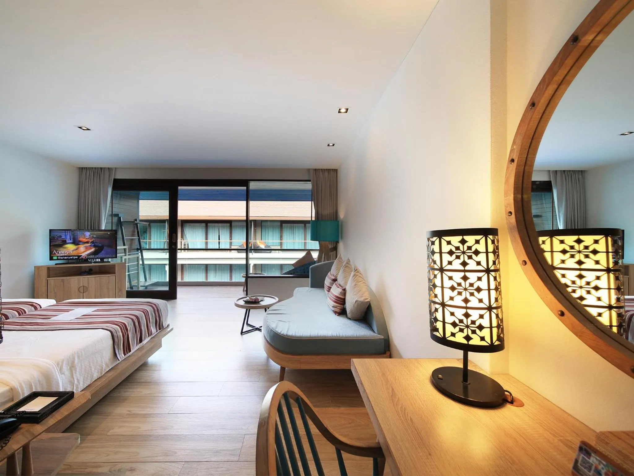 Bed in AKIRA Lipe Resort