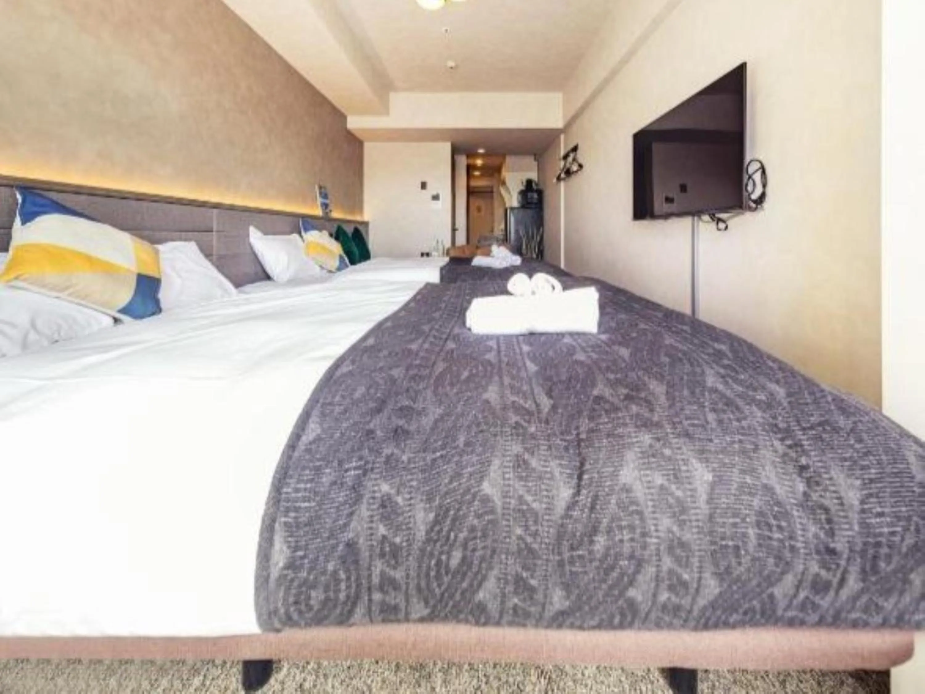 Photo of the whole room, Bed in Apartment Hotel 11 Shinsaibashi 2