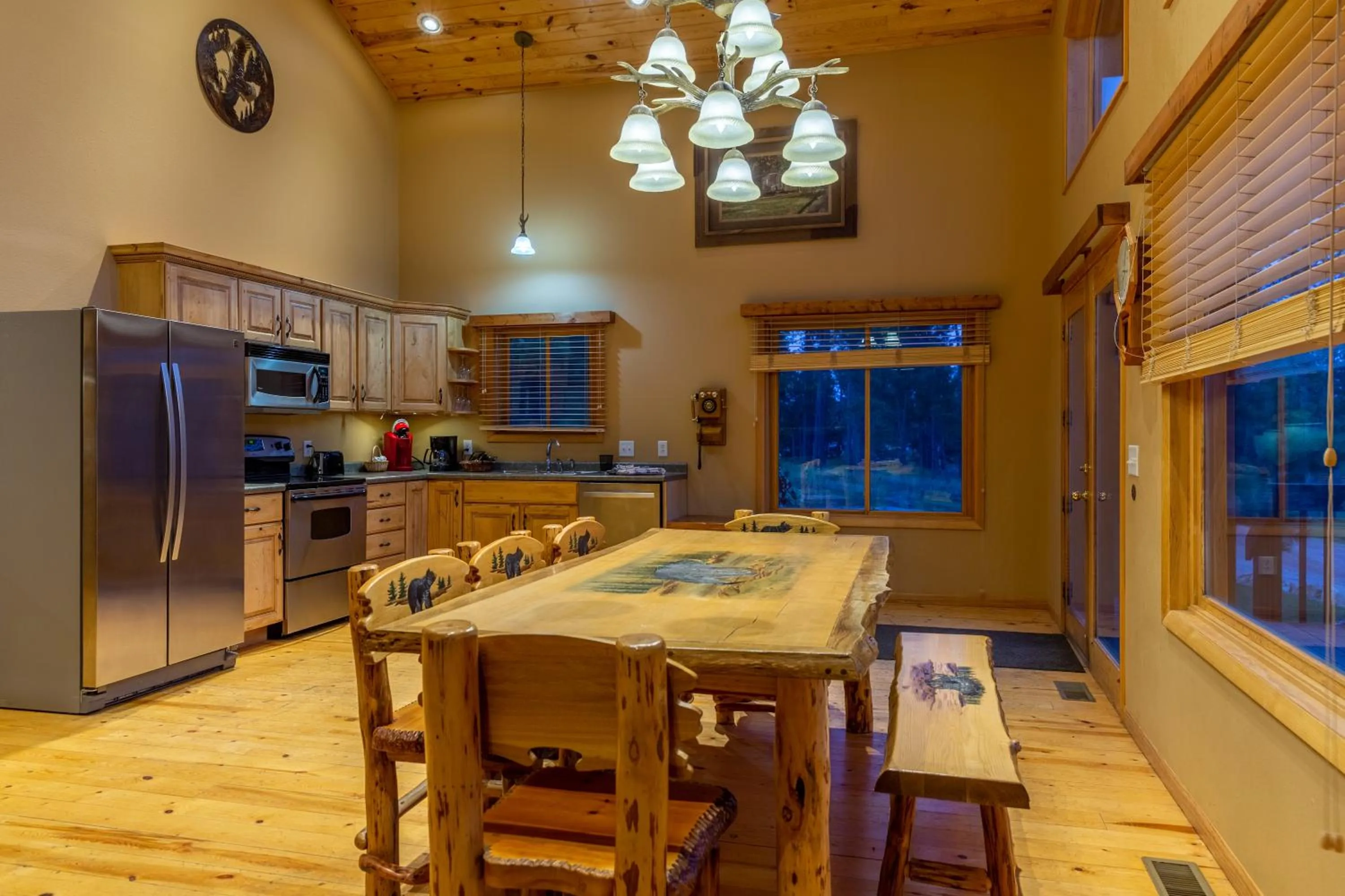 Kitchen or kitchenette in Lodge at Palmer Gulch
