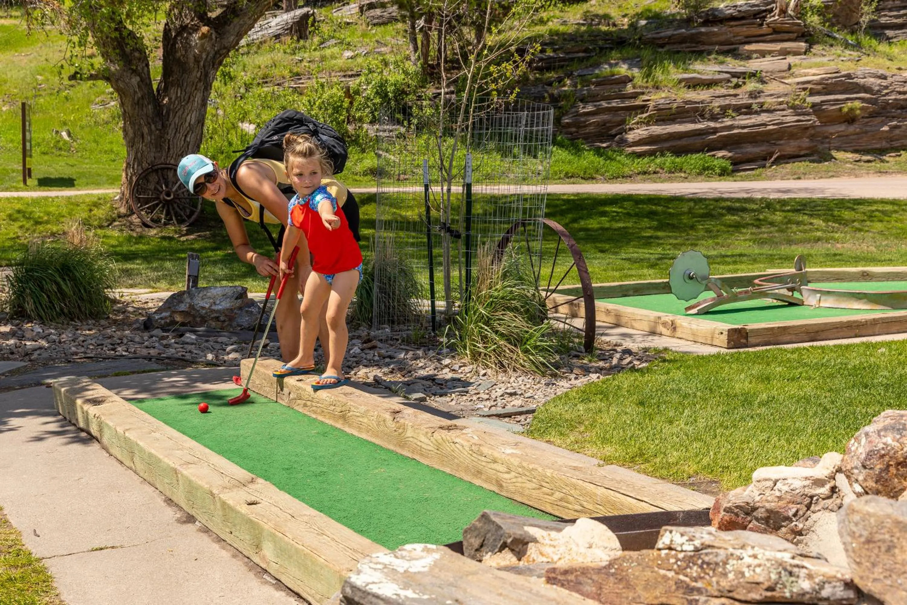 Minigolf in Lodge at Palmer Gulch