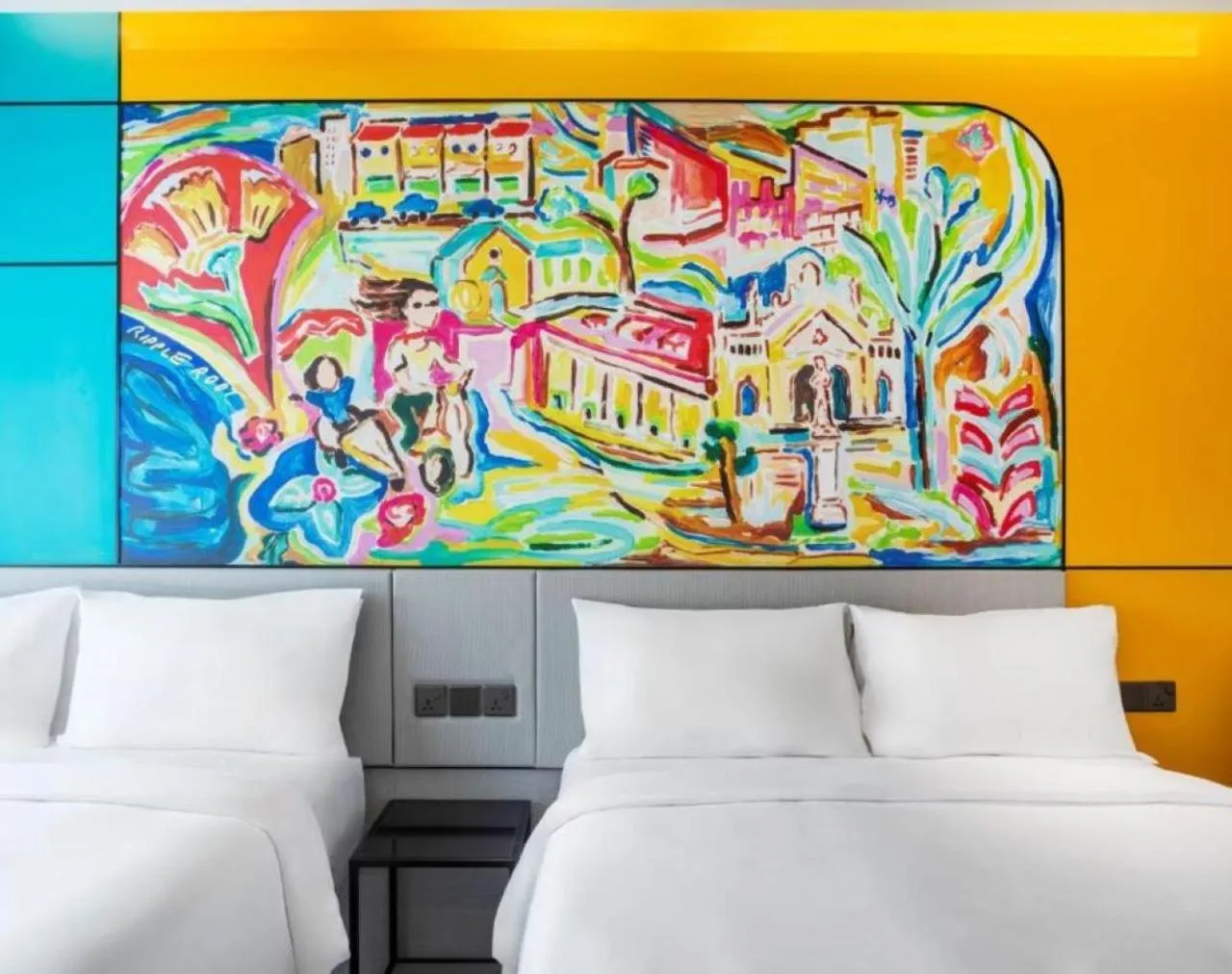 Bed in Hotel Mi Rochor