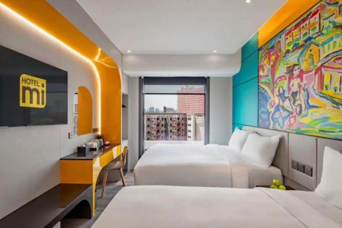 Bed in Hotel Mi Rochor