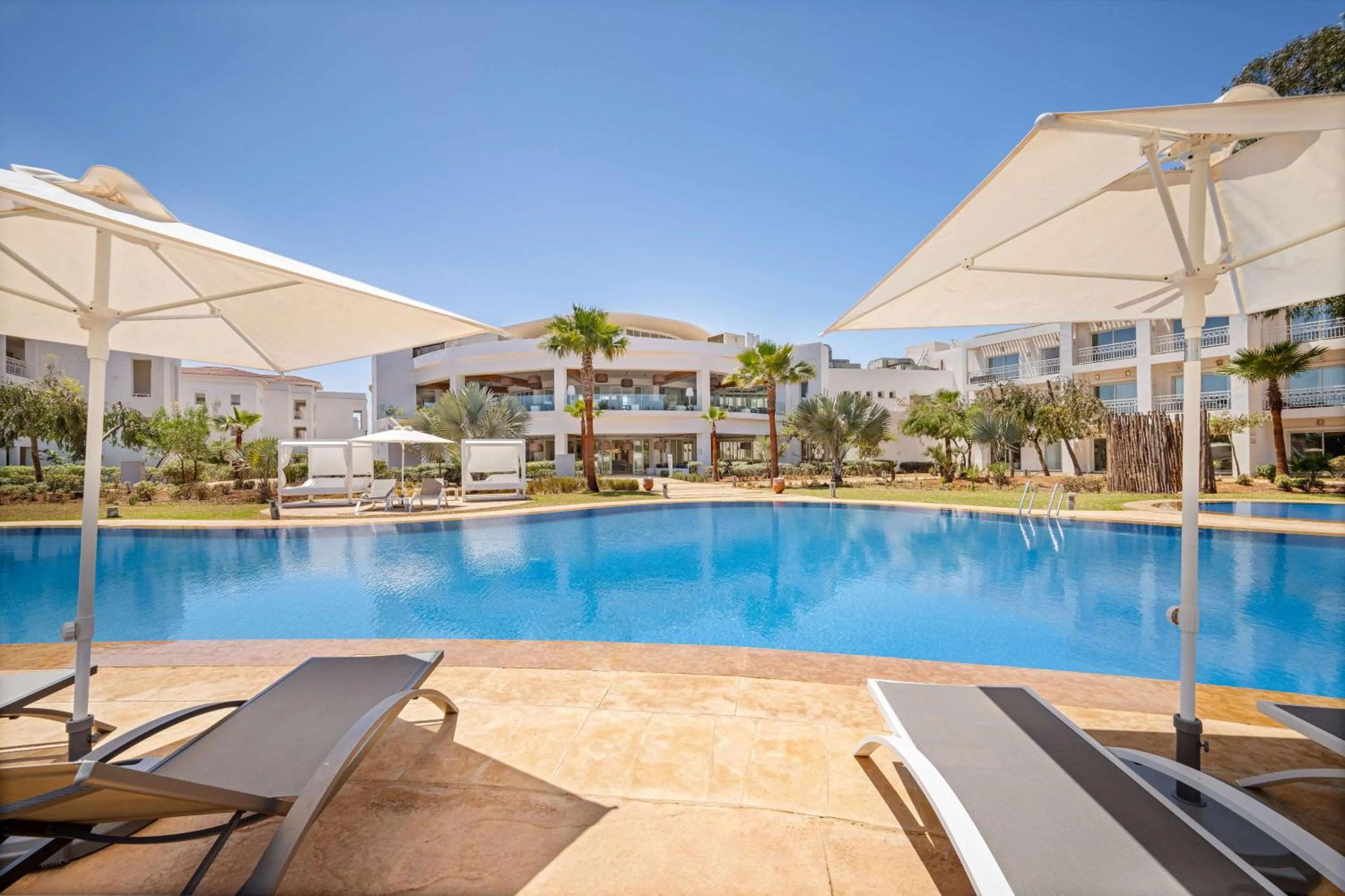 Pool view in Radisson Blu Residences, Saidia