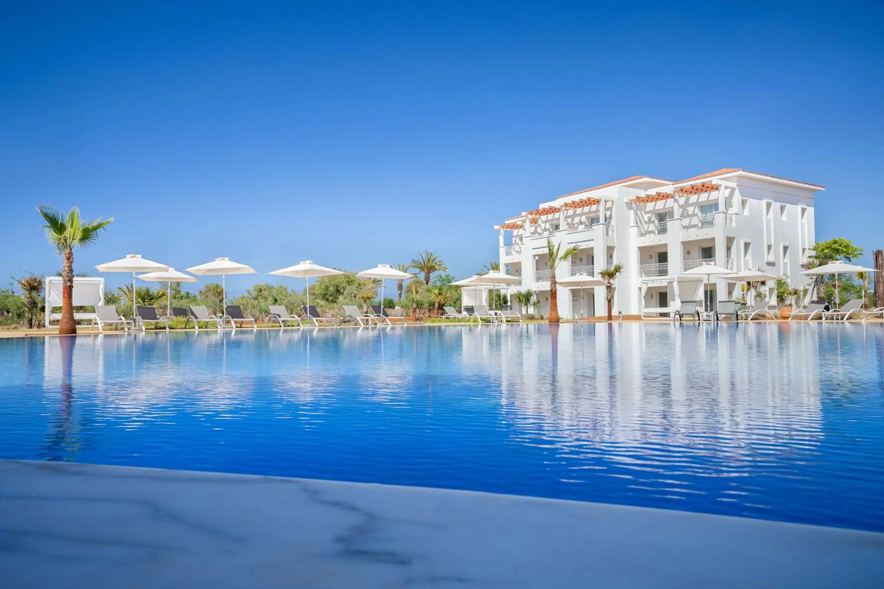 Pool view in Radisson Blu Residences, Saidia