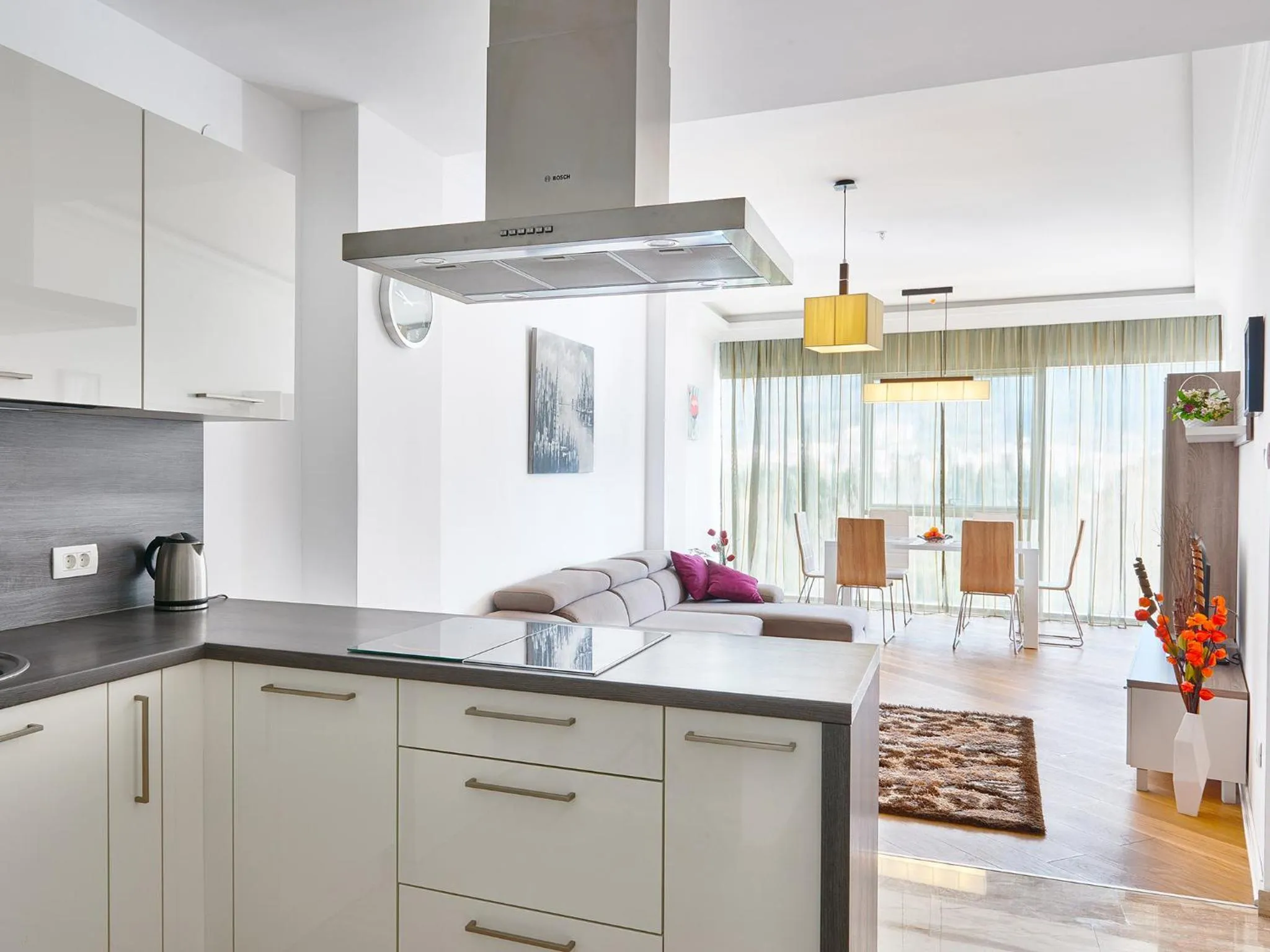 Kitchen or kitchenette in Lux Apartments Sunrior