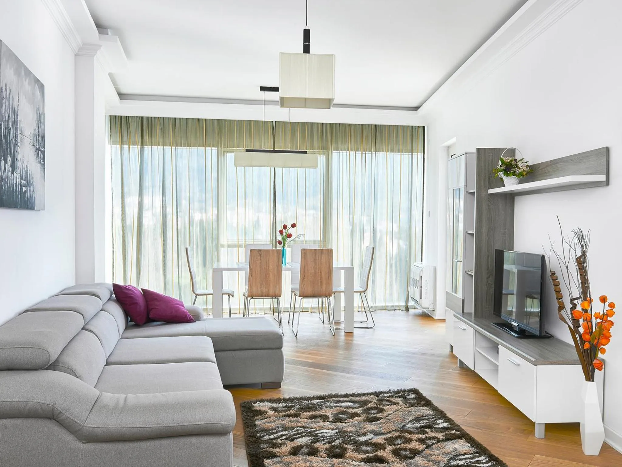 Living room in Lux Apartments Sunrior