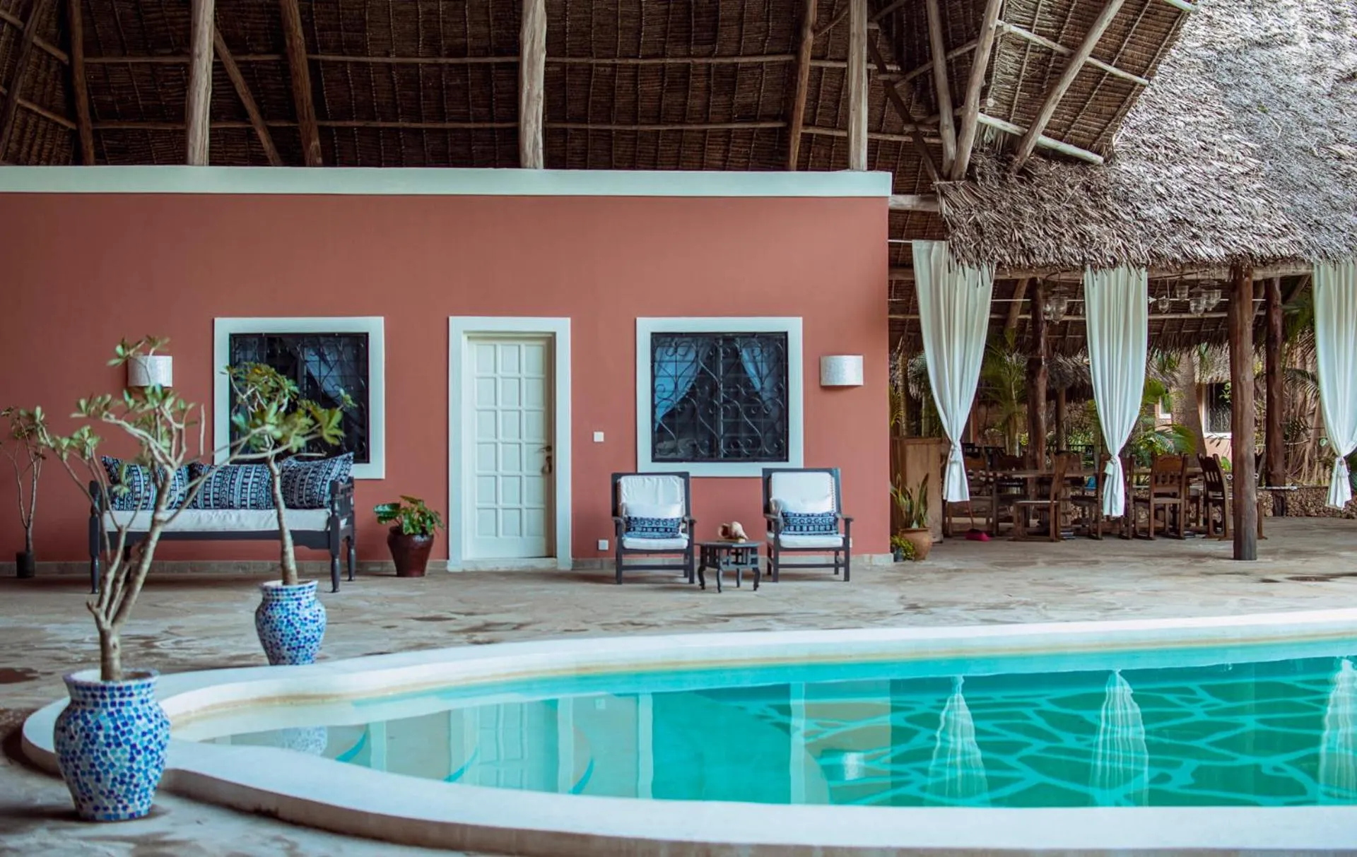 Pool view in Saffron Garden Malindi