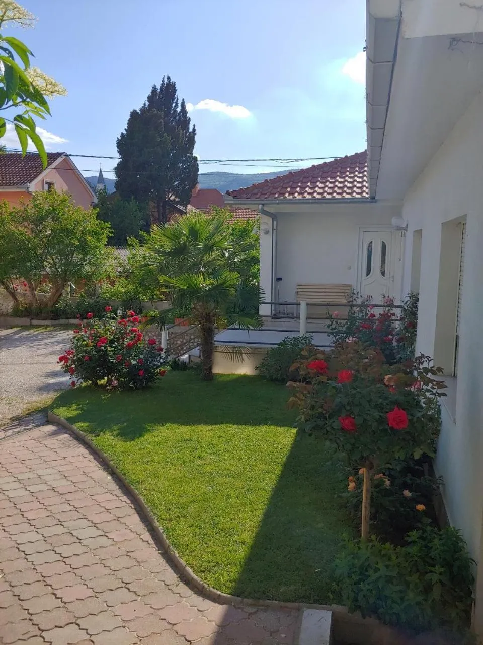 Garden in Apartments Tulipan - with free private parking garage