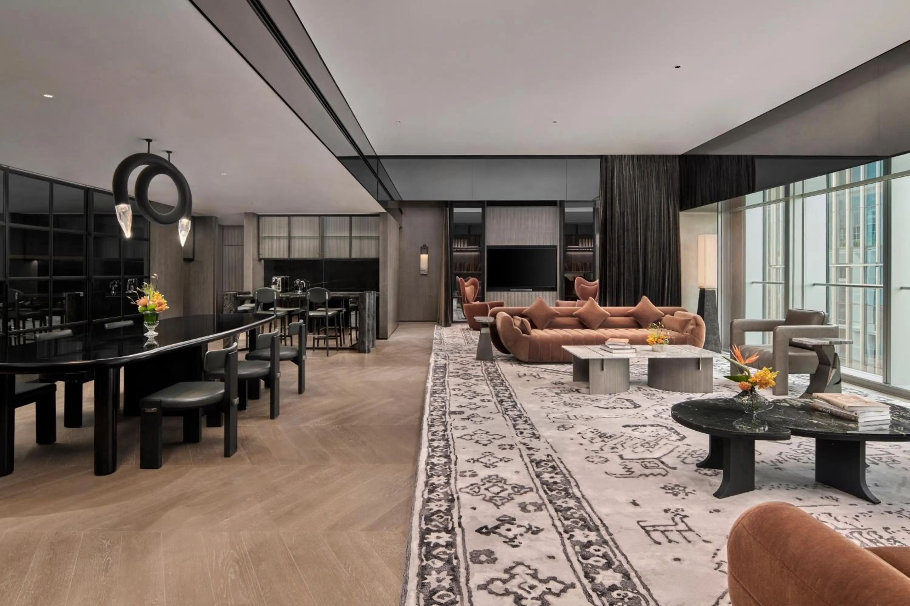 Living room in Kimpton Qiantan Shanghai by IHG