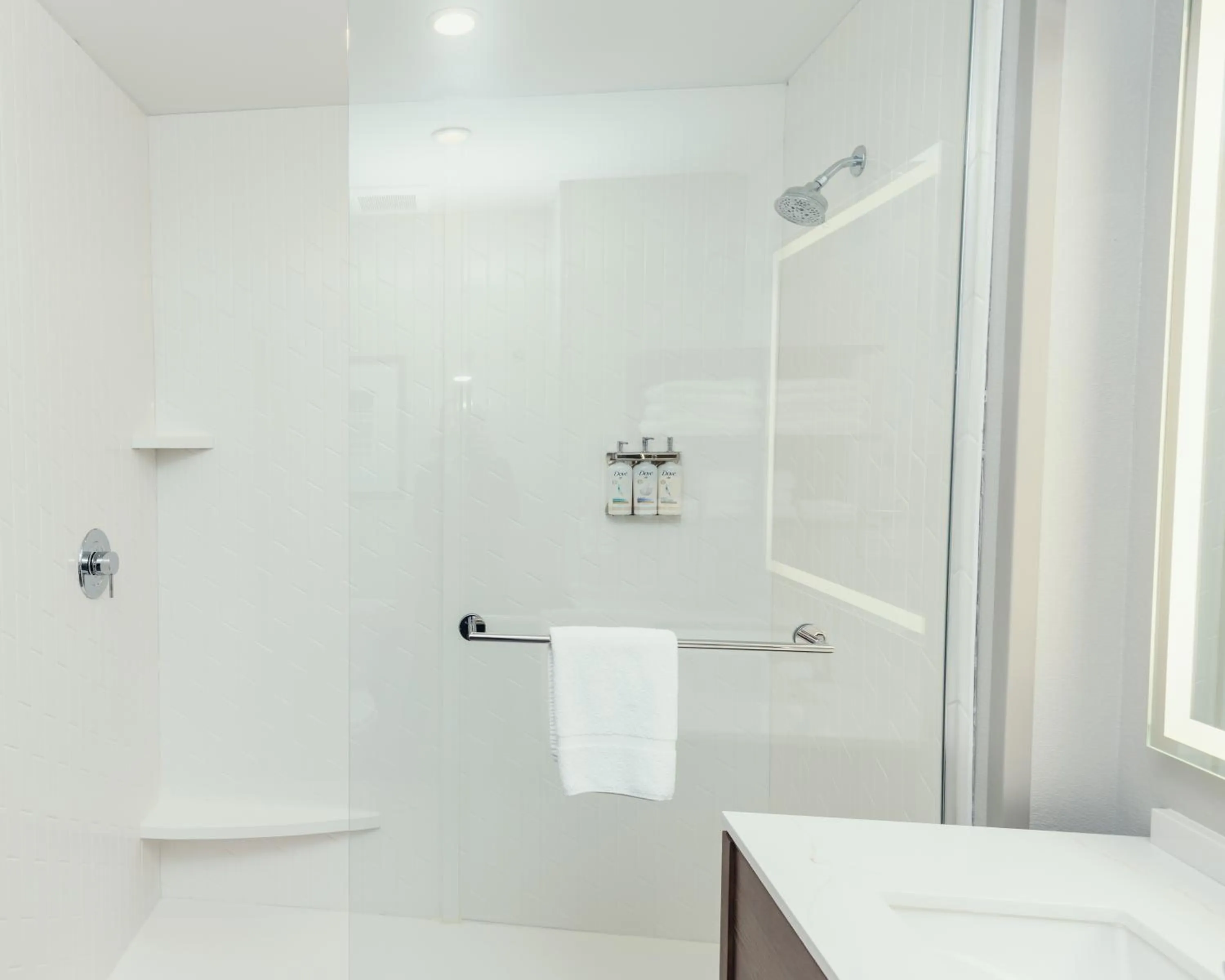 Shower in STAYBRIDGE SUITES Des Moines North - Ankeny by IHG