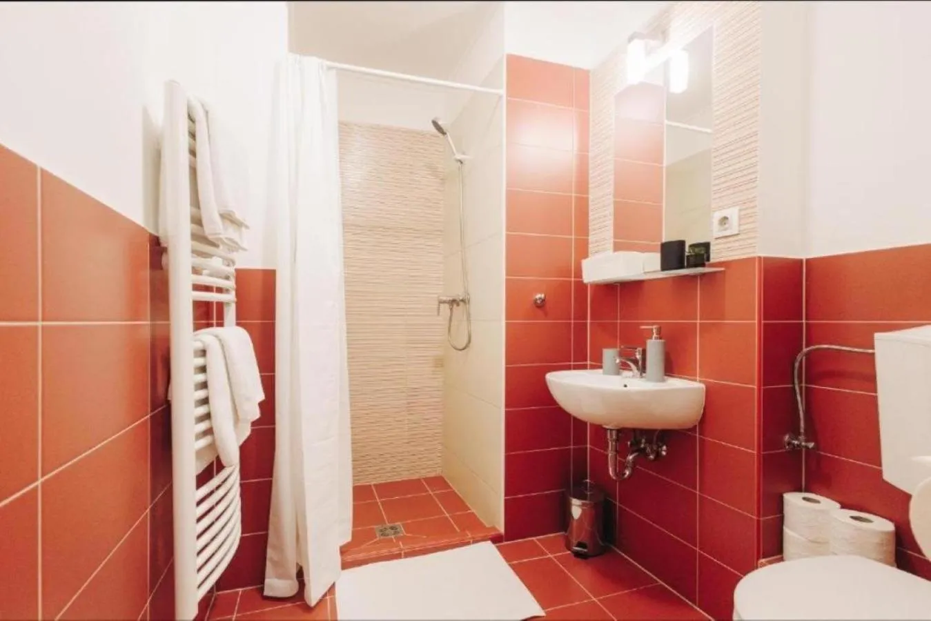 Shower in Rooftop City Residence